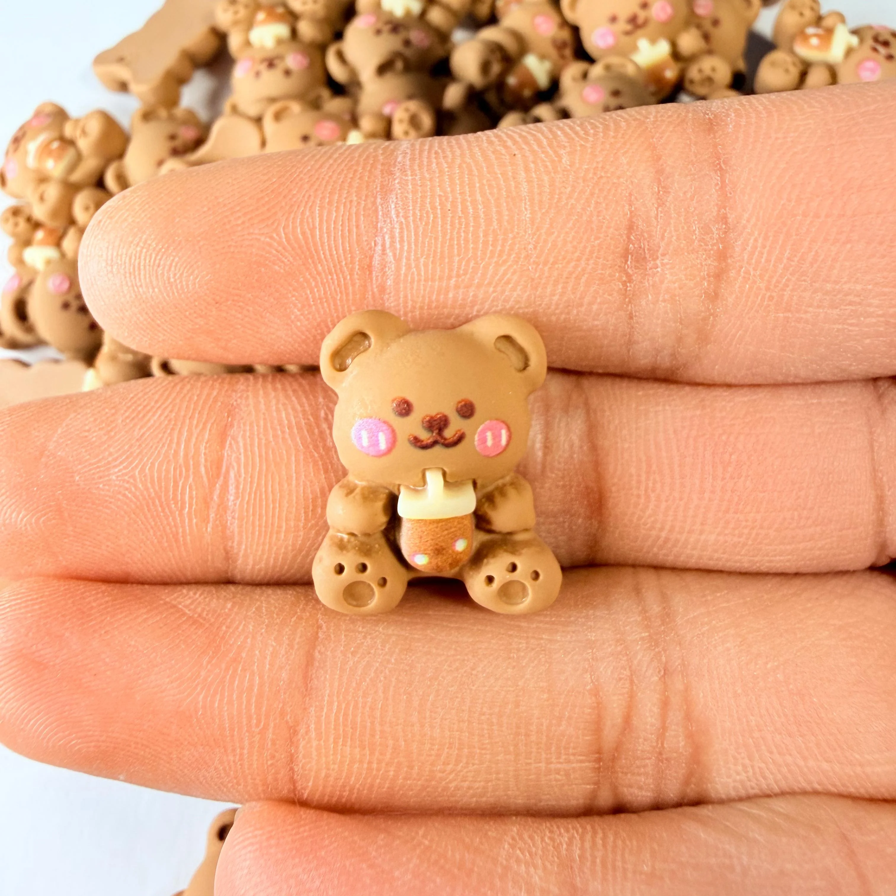 Milk Tea Bear Charms for DIY Crafts - Image 2