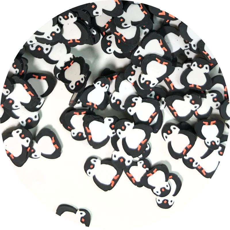 Mini Penguin Fimo Slices
