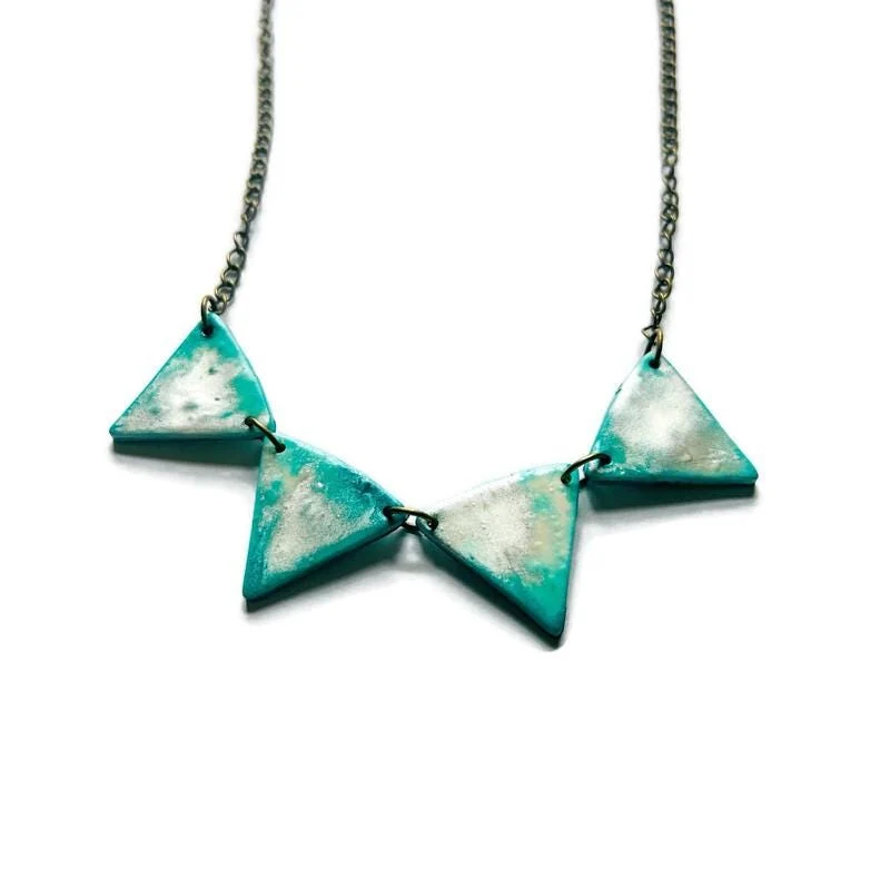 Minimalist Icy Turquoise Jewelry Set - Image 3
