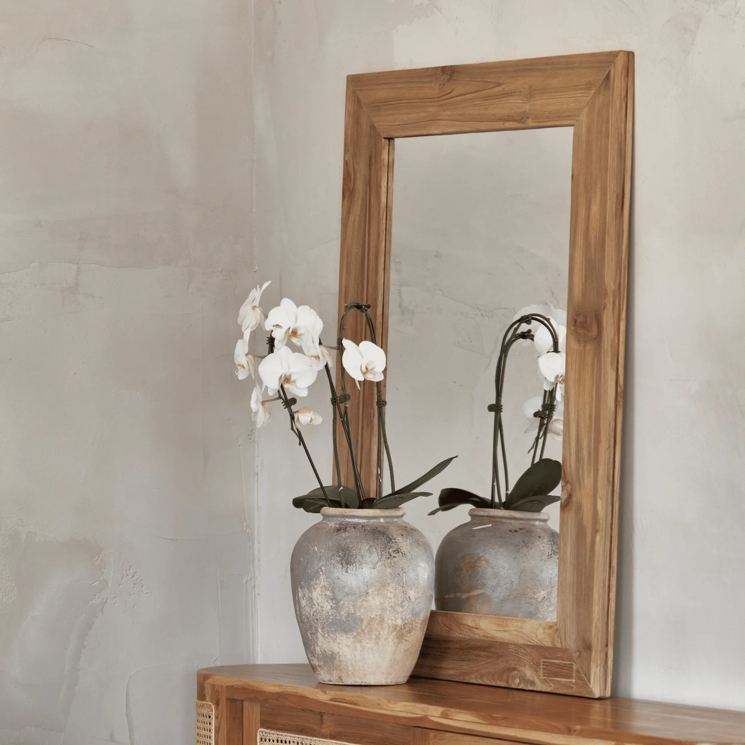 Miroir en teck recyclé - Image 2