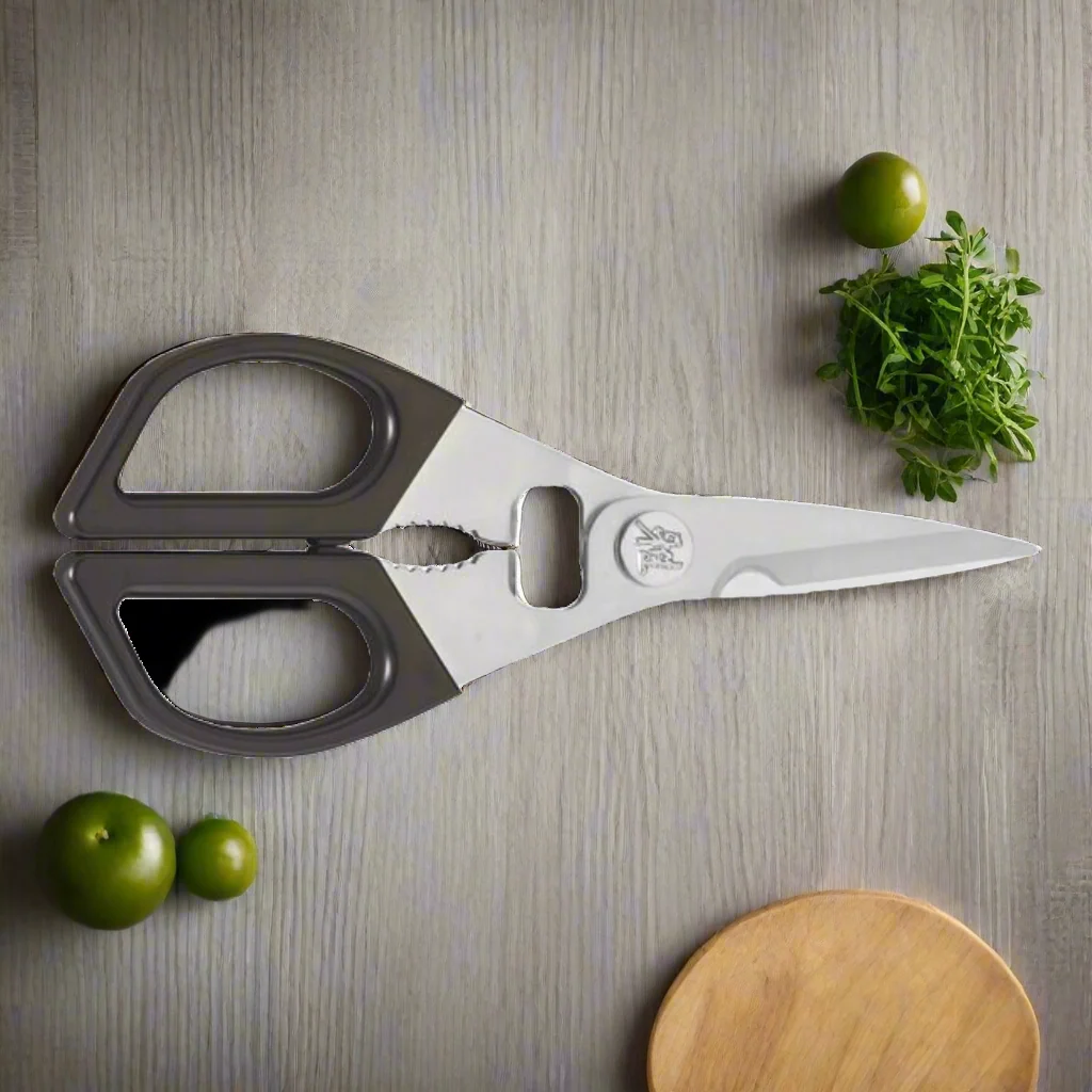 Miyabi Kitchen Shears 22cm – Black Handle, Made in Japan - Image 2