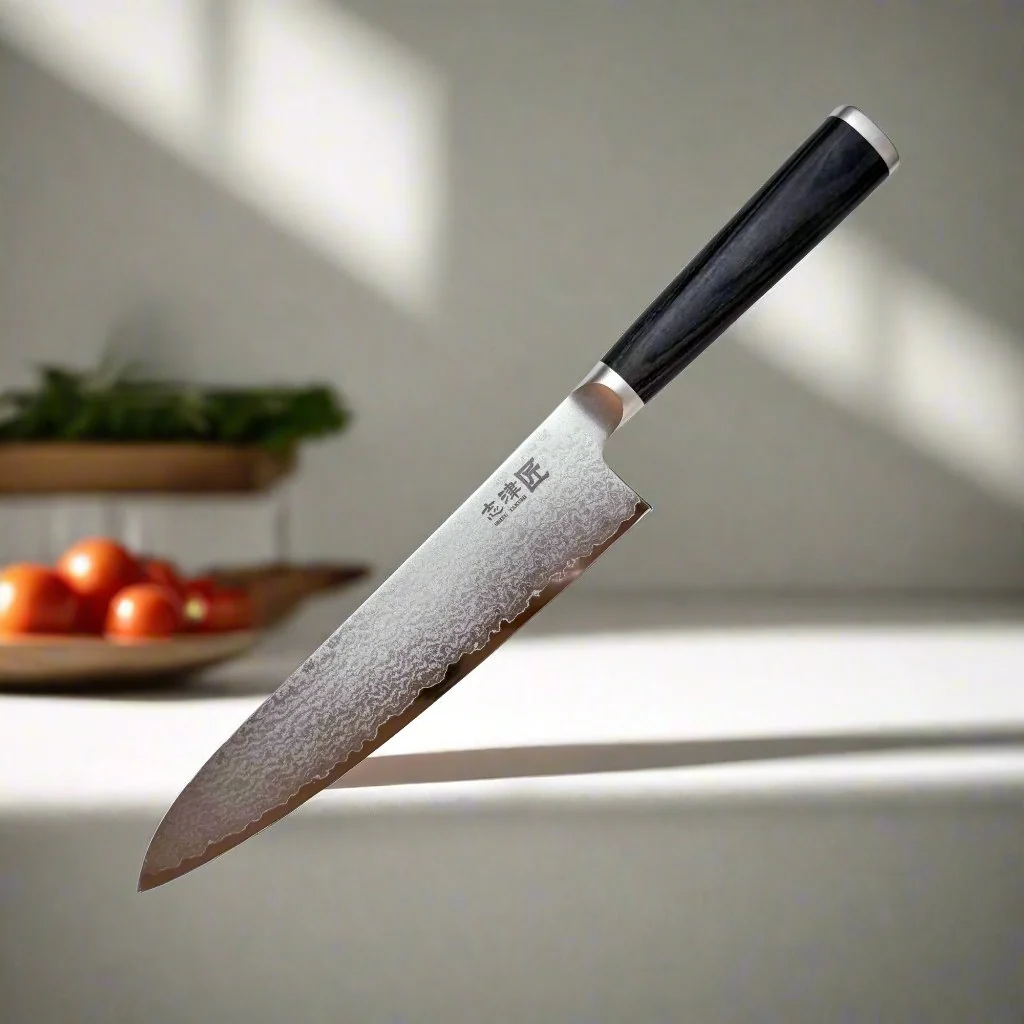 Miyako SUS 210mm Gyuto Knife | 33 Layer Damascus Steel Blade – Made in Japan - Image 5