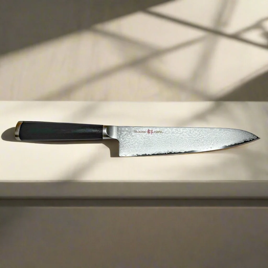 Miyako SUS 210mm Gyuto Knife | 33 Layer Damascus Steel Blade – Made in Japan - Image 6