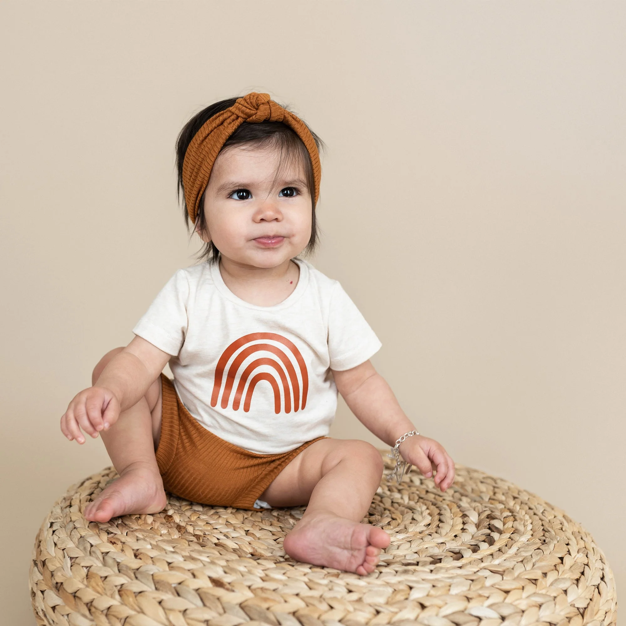 Modal Ribbed Turban Headwrap | Caramel - Image 2