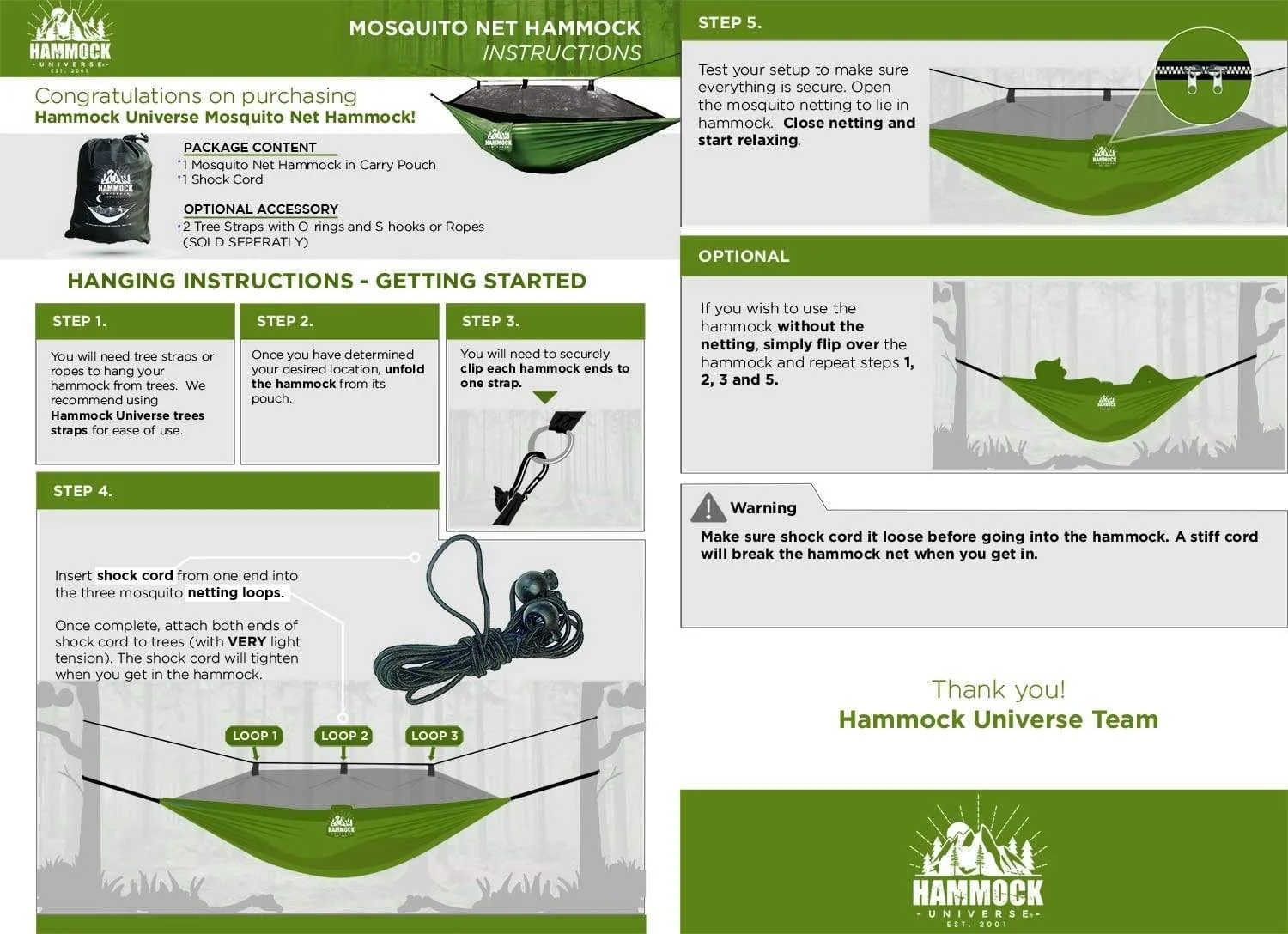 Mosquito Net Hammock 210T - Image 14