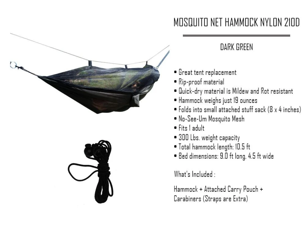 Mosquito Net Hammock 210T - Image 4