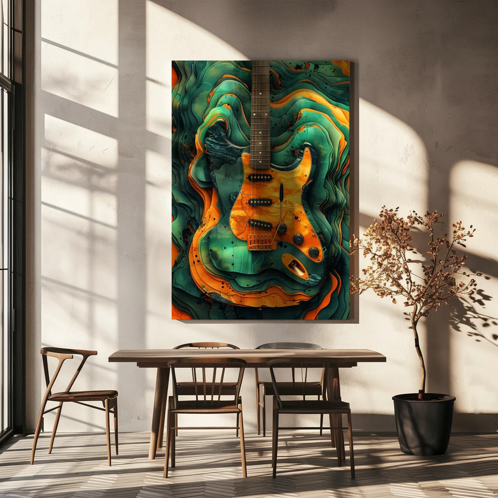 Music Guitar 4 Canvas Print - Image 4