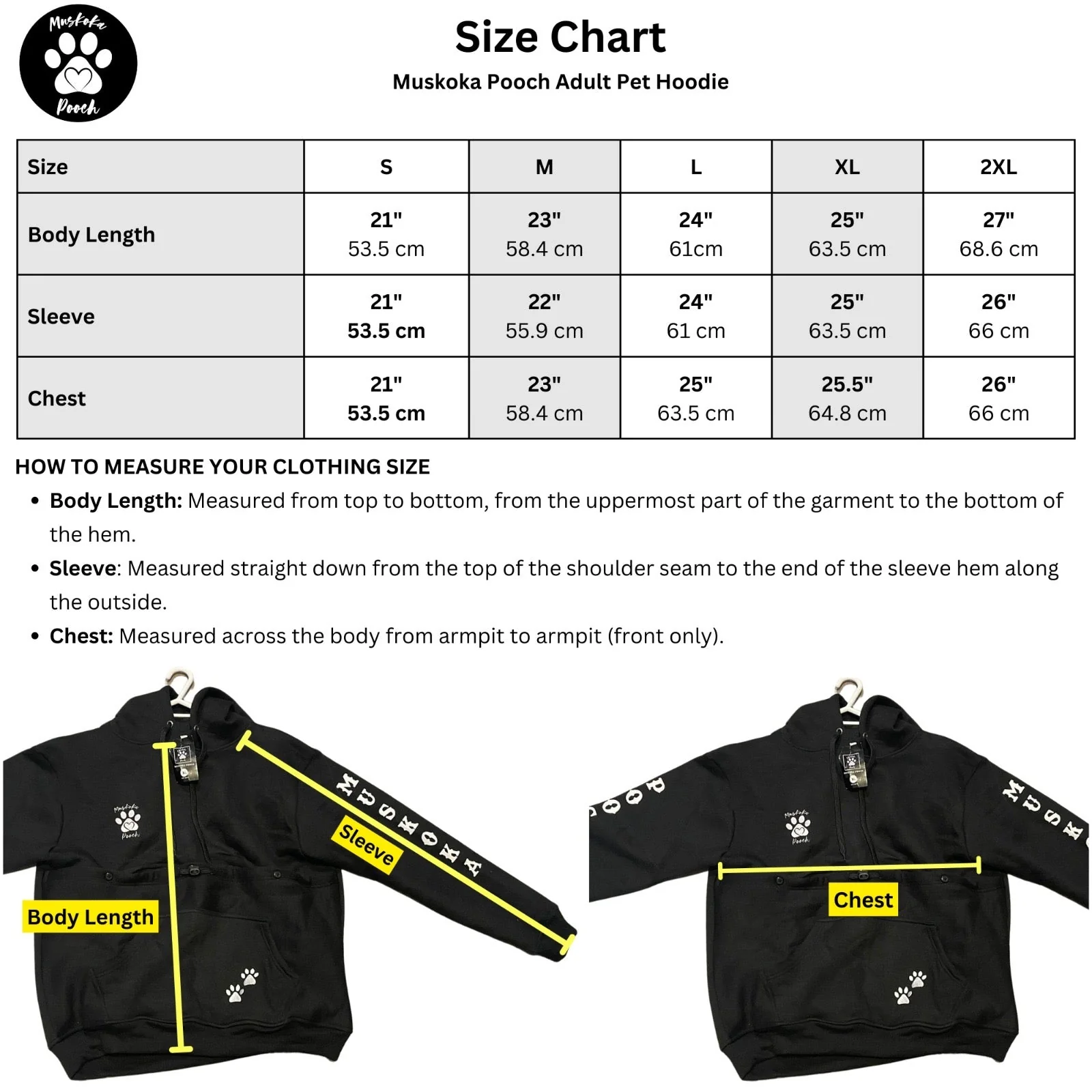Muskoka Pooch Adult Pet Hoodie - Image 26
