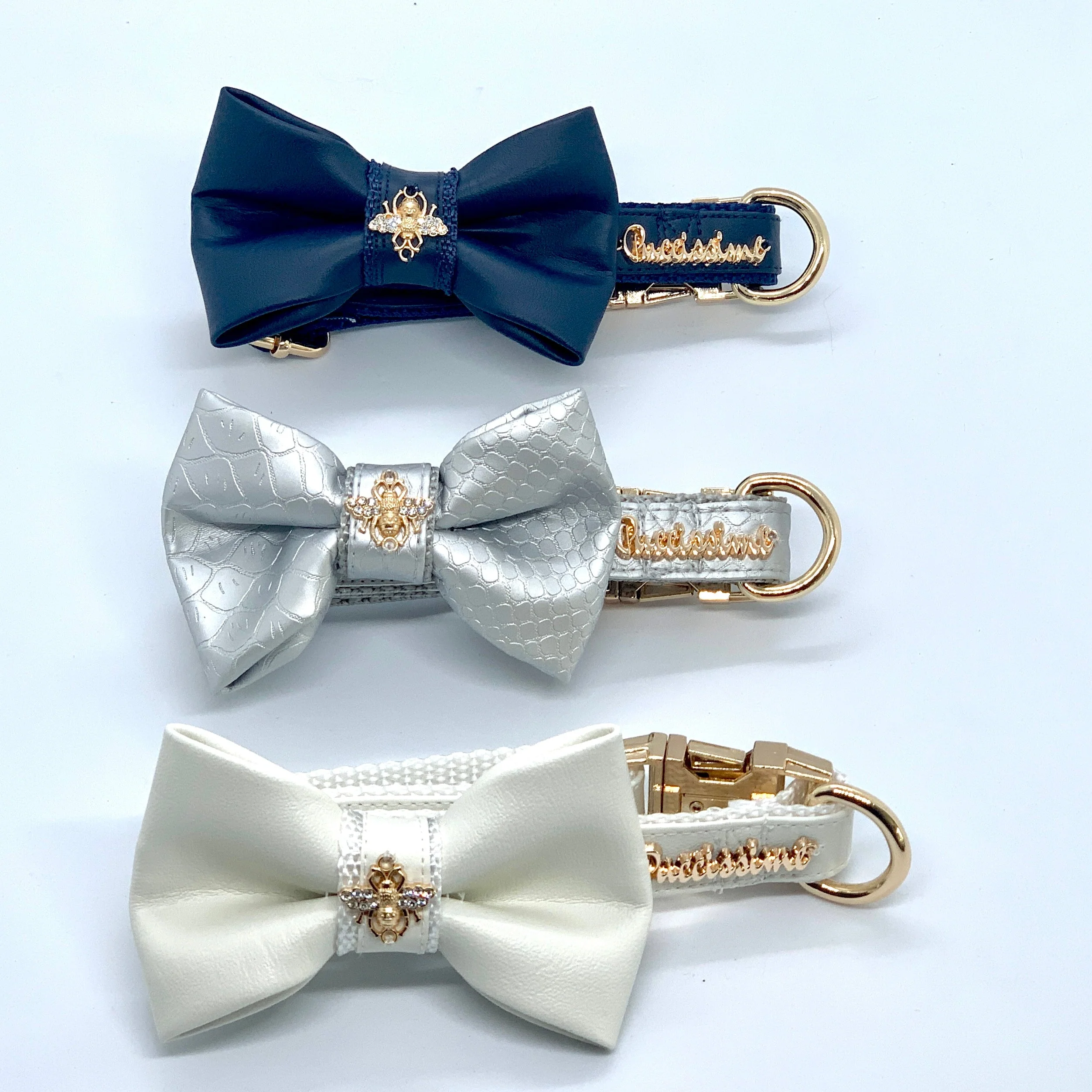 Neptune leather bow tie - Image 2