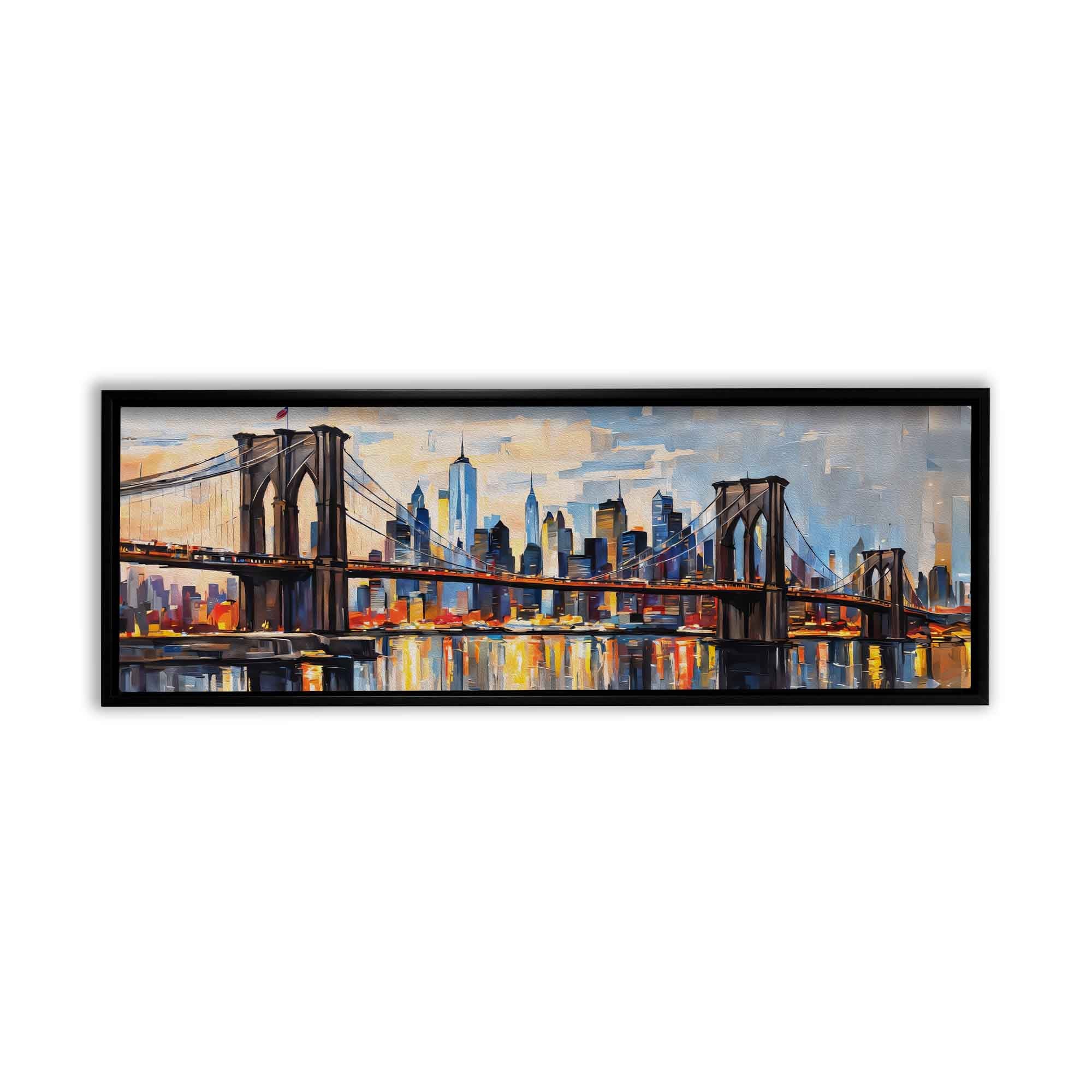 New York palette knife Fine Art Canvas Print - Image 3