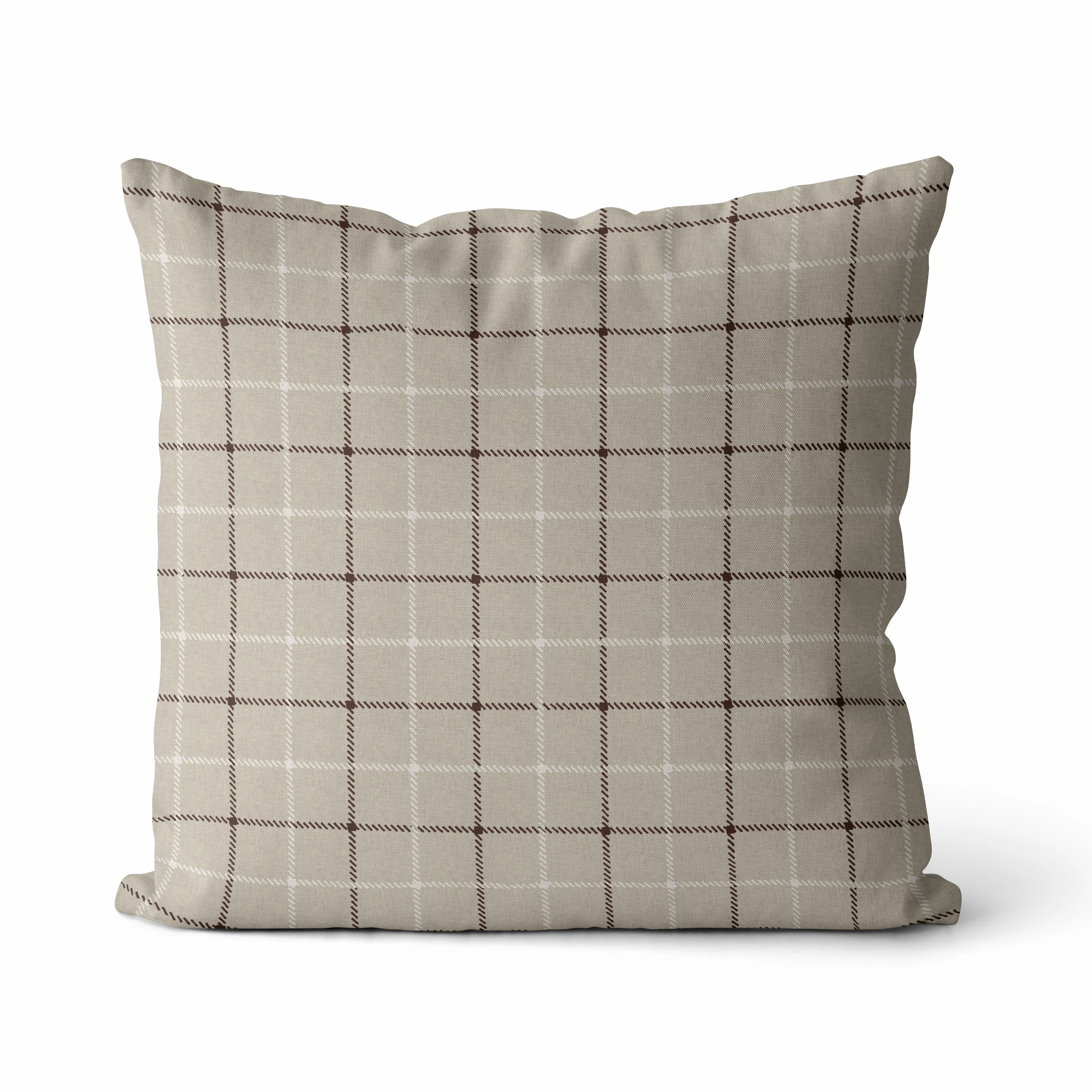 Niall | Neutral Interlock Geo Pillow Cover - Image 4