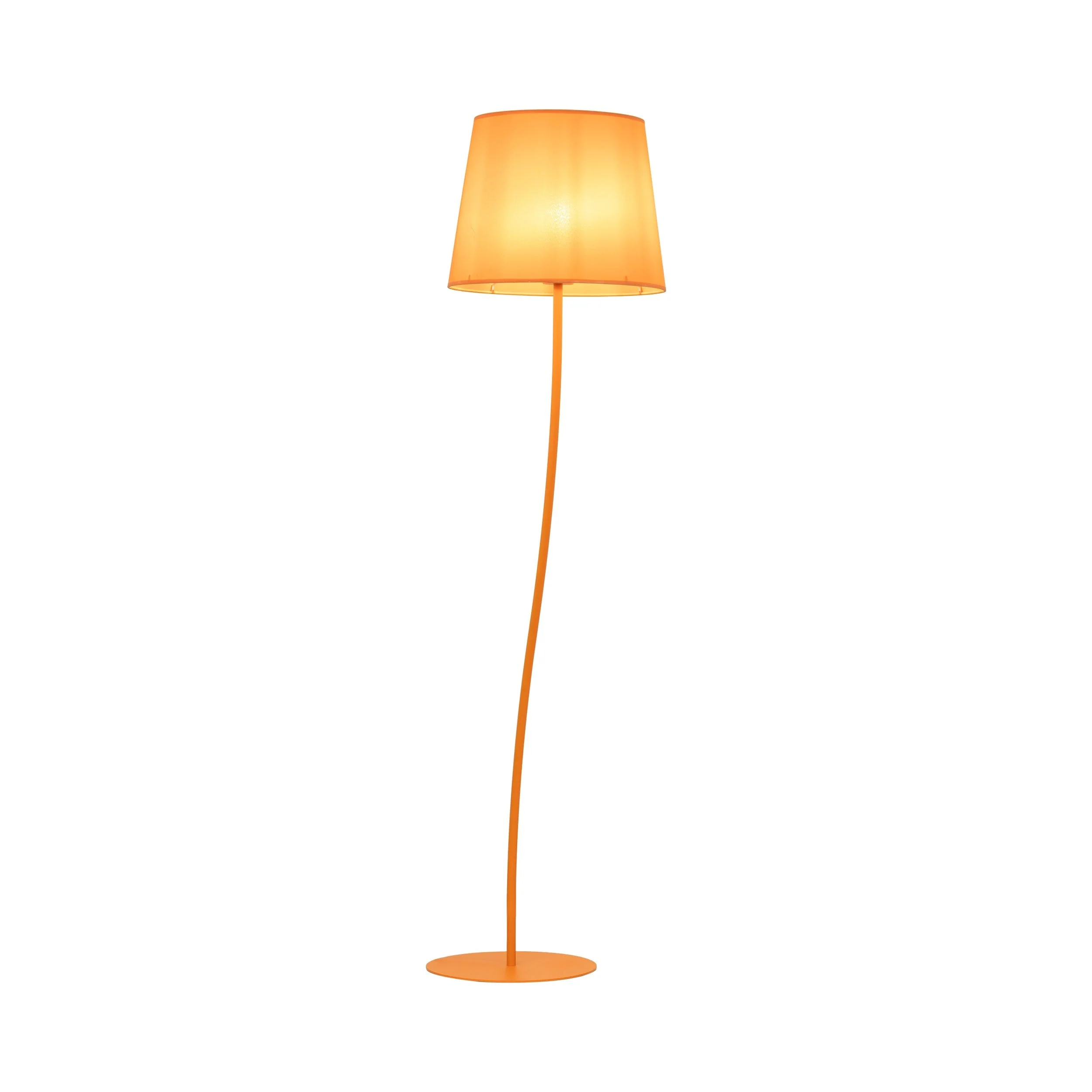 NICOLA Orange Mid-Century Modern Floor Lamp for Living Room, Bedroom & Office – Retro Minimalist Lighting - Image 6