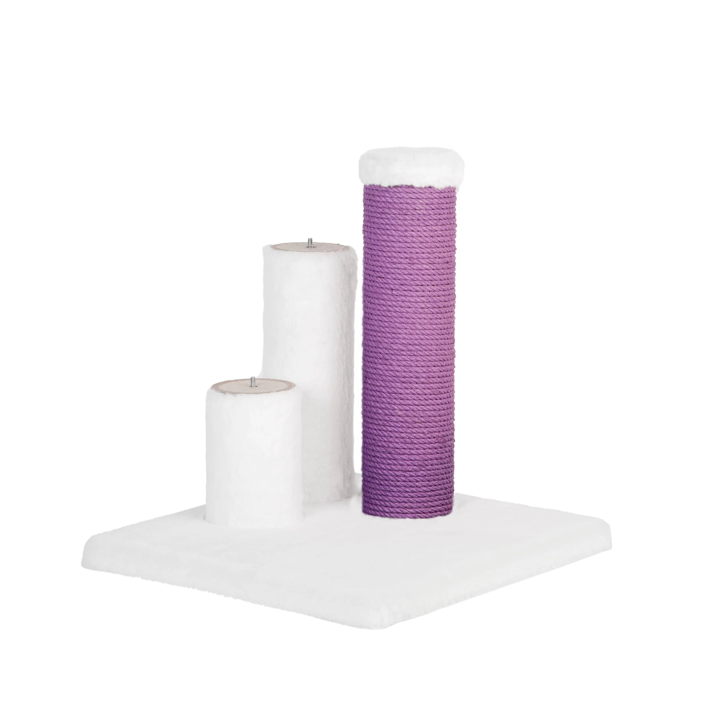 Noba Evolution - 4 in 1 Scratching post - White Faux fur - Image 6