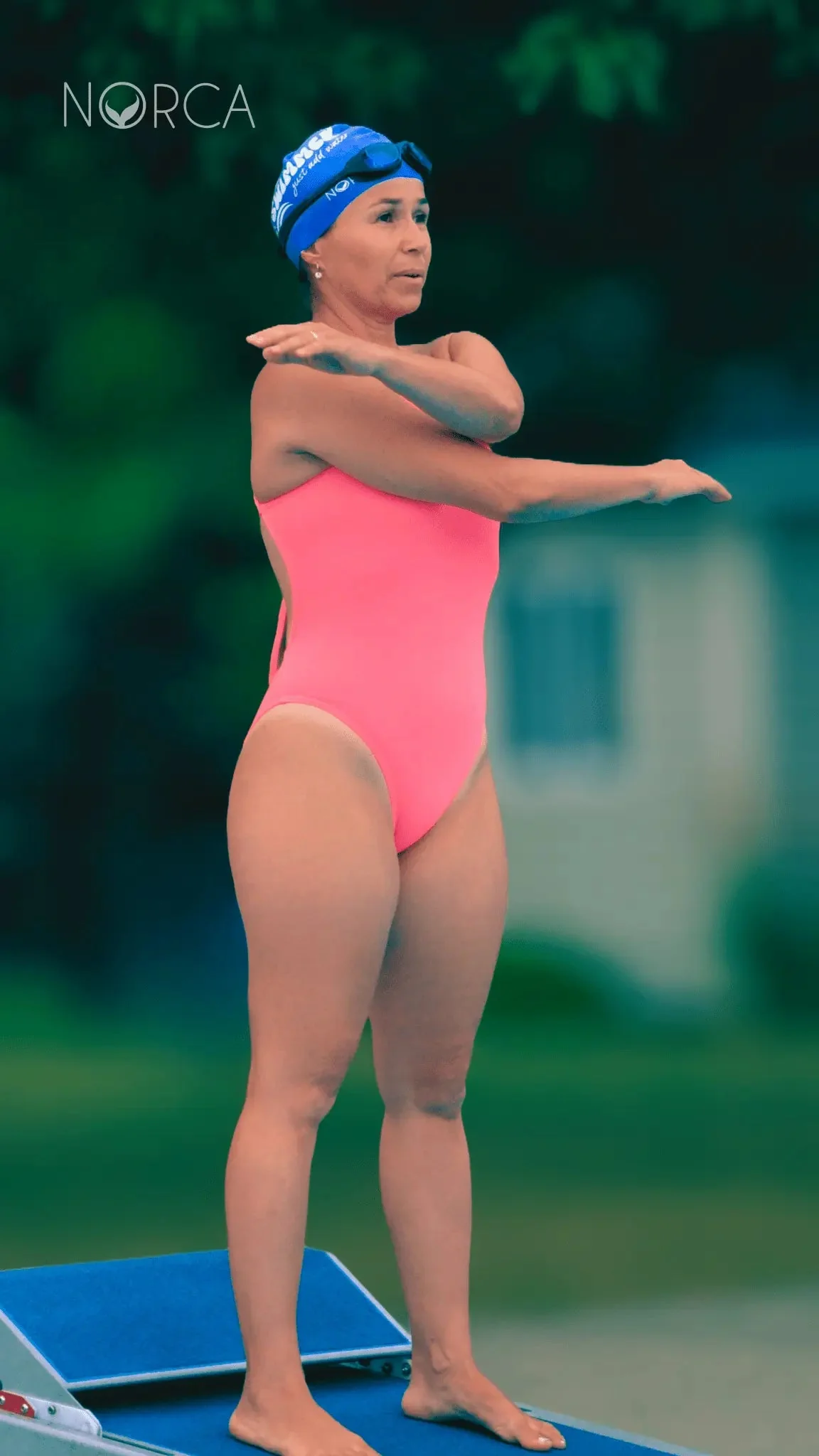 Coral Tie-Back One-Piece Training Swimsuit by Norca - Image 7