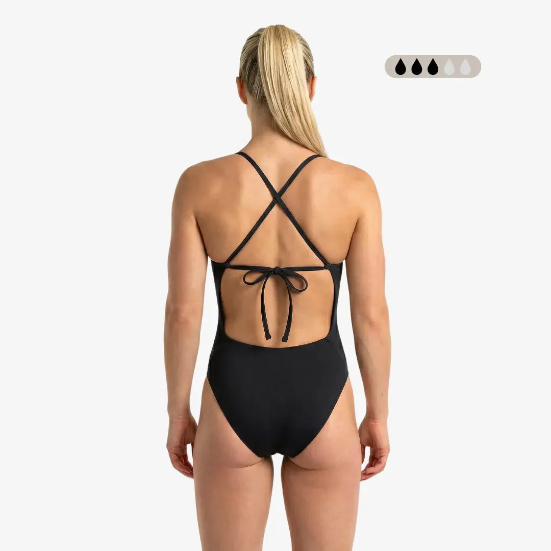 SecureFlo Onyx Tie-Back One Piece Period Swimsuit by Norca - Image 3