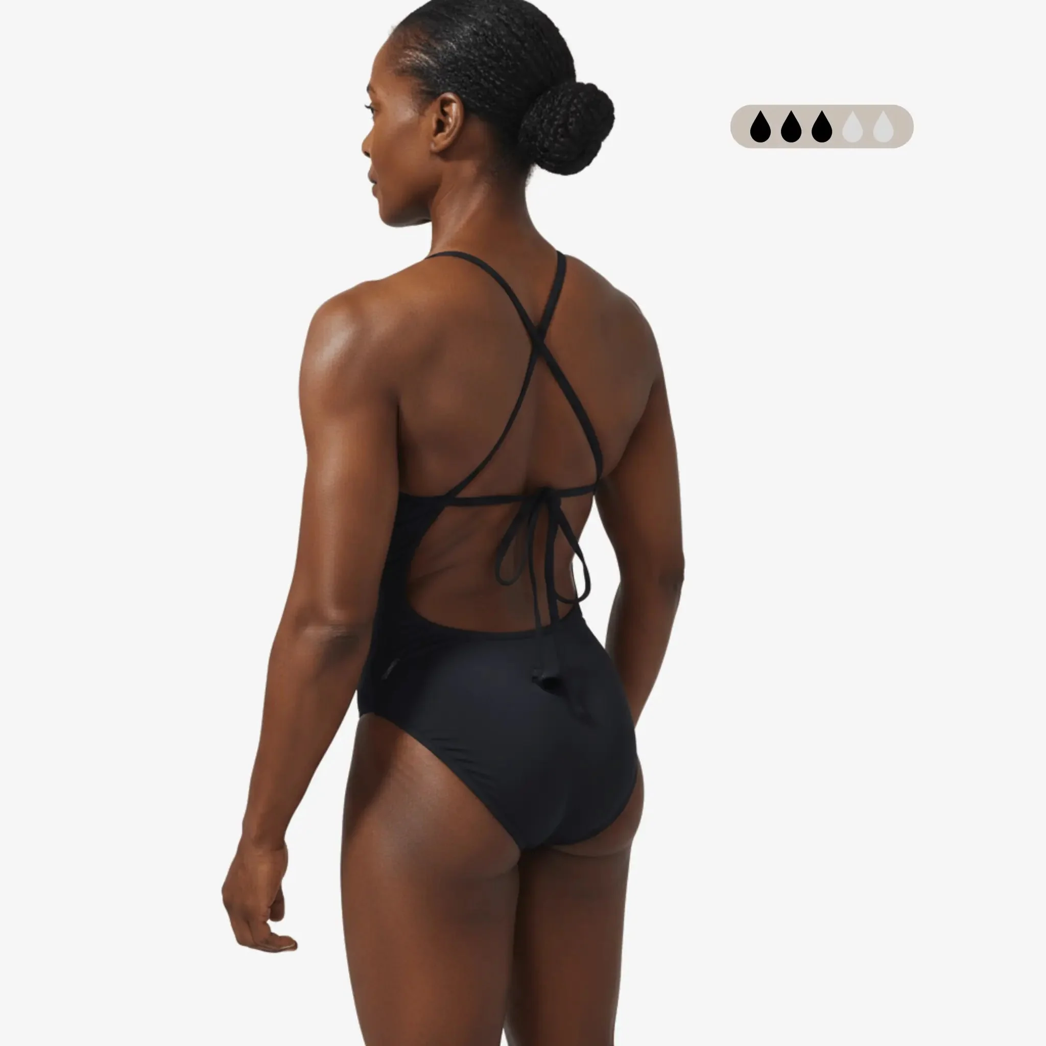 SecureFlo Onyx Tie-Back One Piece Period Swimsuit by Norca - Image 4