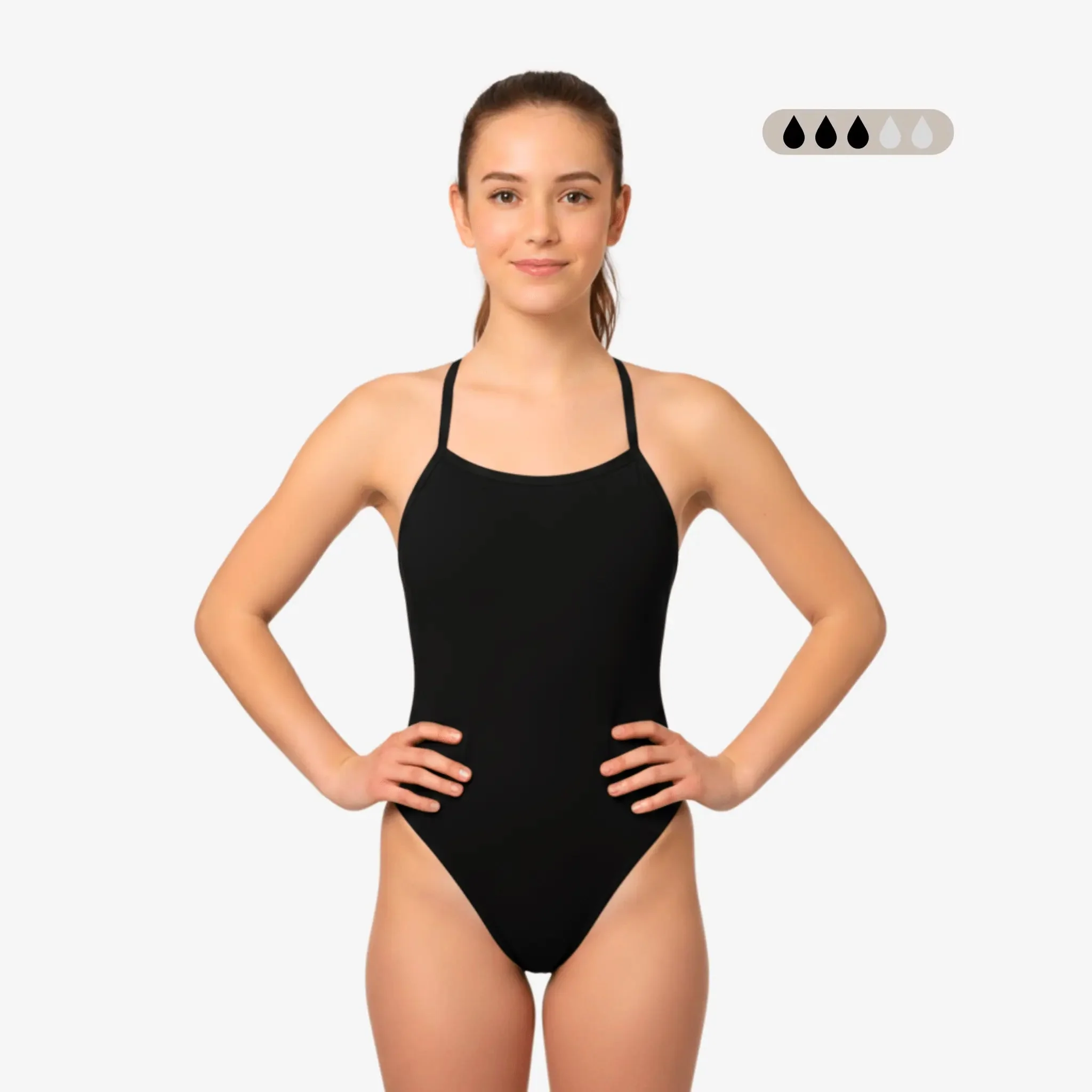SecureFlo Onyx Tie-Back One Piece Period Swimsuit by Norca - Image 5