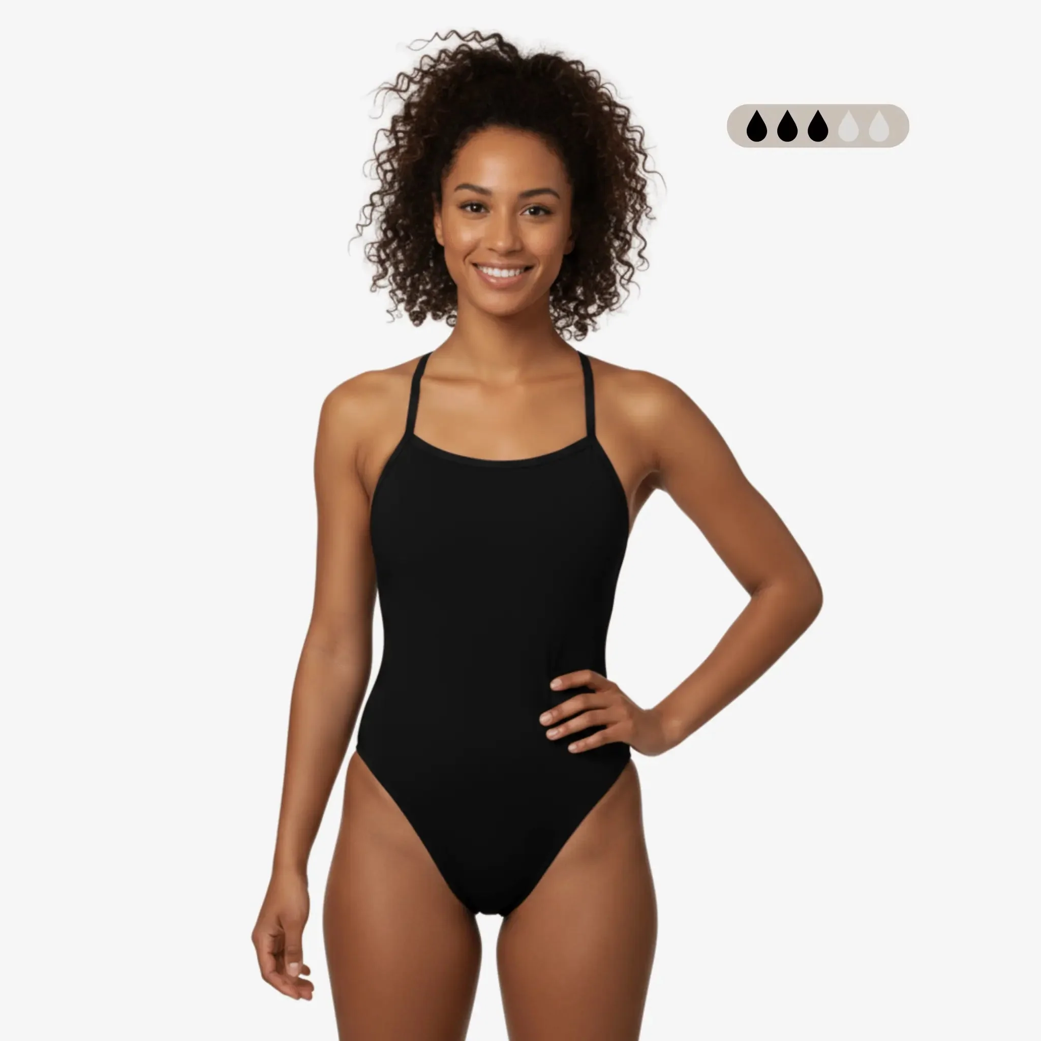 SecureFlo Onyx Tie-Back One Piece Period Swimsuit by Norca - Image 7