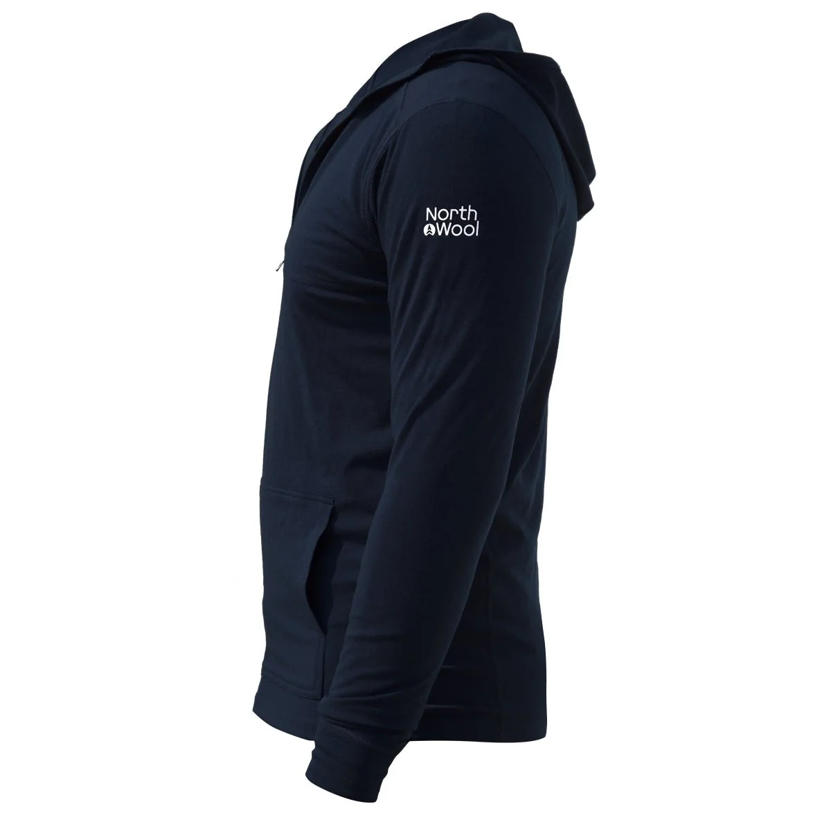 NorthWool Men's Merino Blend 1/4 Zip Hoodie — Heavyweight - Image 3
