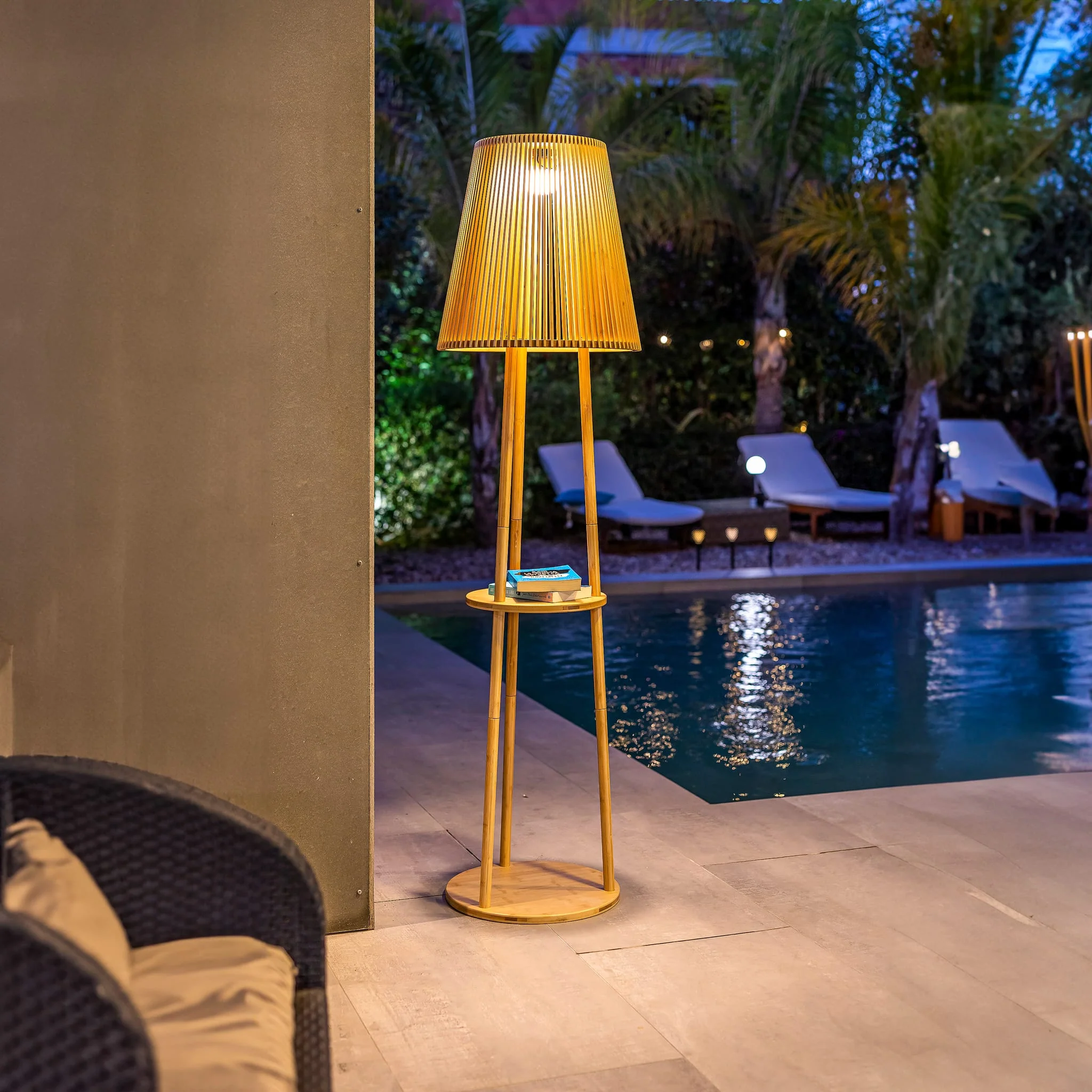 Okinawa<br> Solar-charged Floor Lamp - Image 4