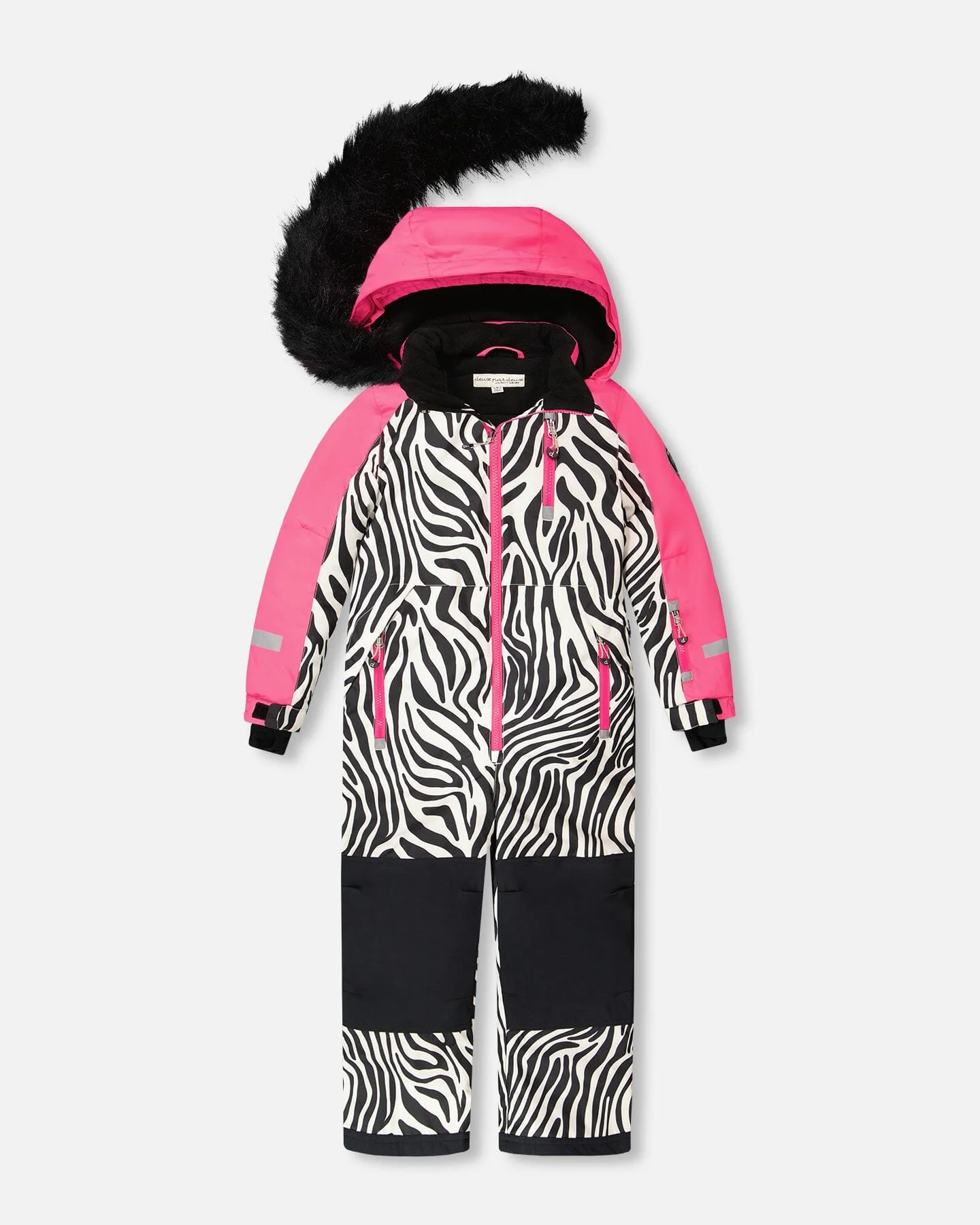 One-Piece Play Snowsuit Zebra Print - Image 3