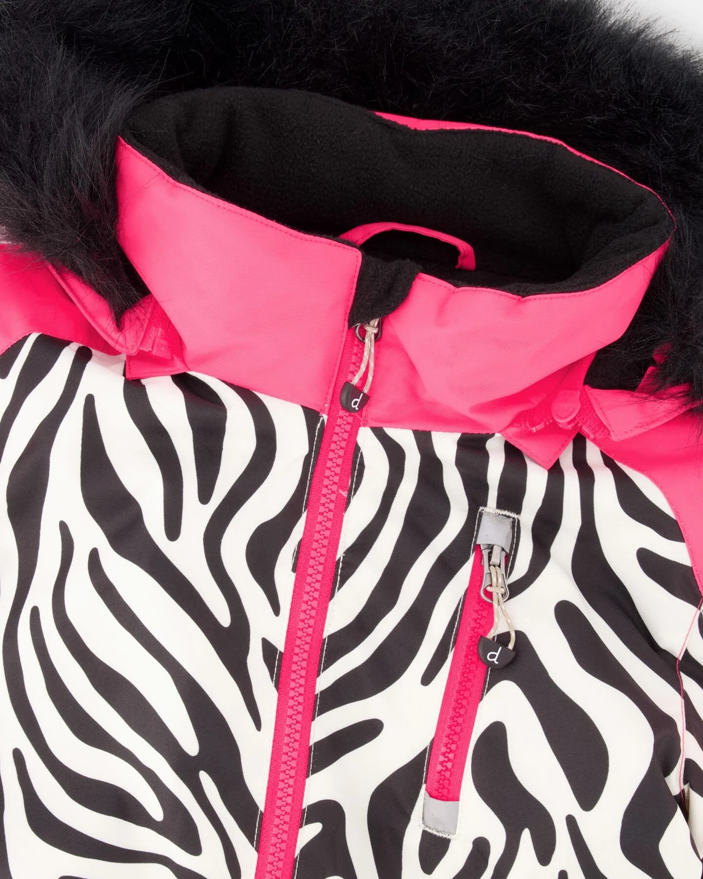 One-Piece Play Snowsuit Zebra Print - Image 4