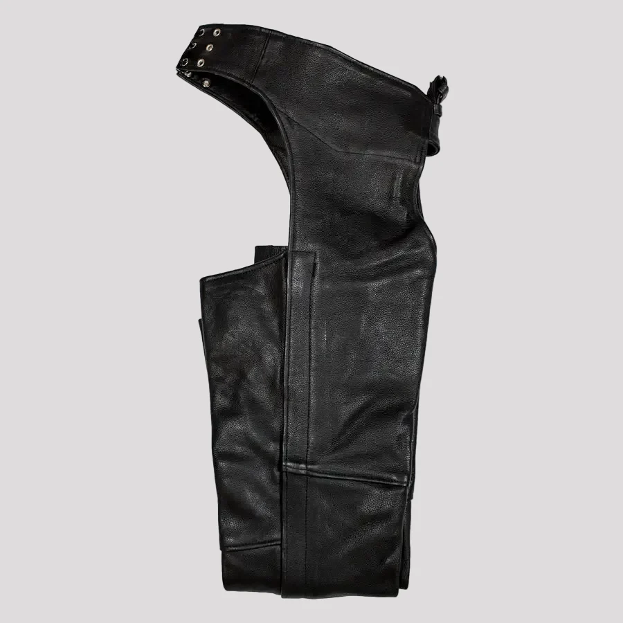 Open Road Heavy Duty Leather Chaps - Image 2