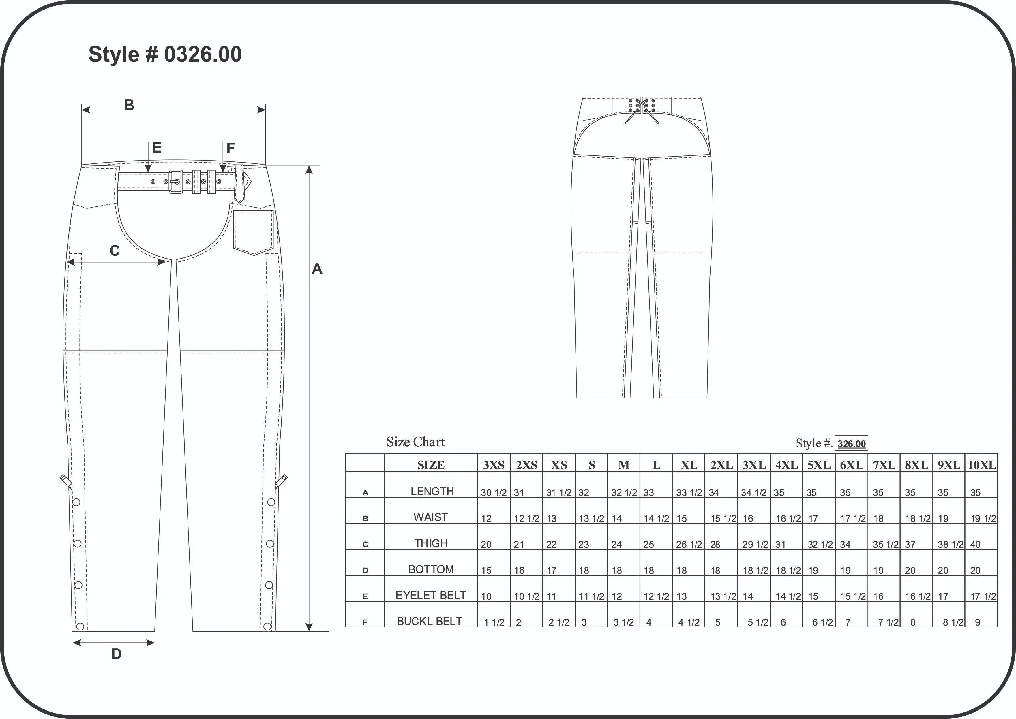 Open Road Heavy Duty Leather Chaps - Image 5
