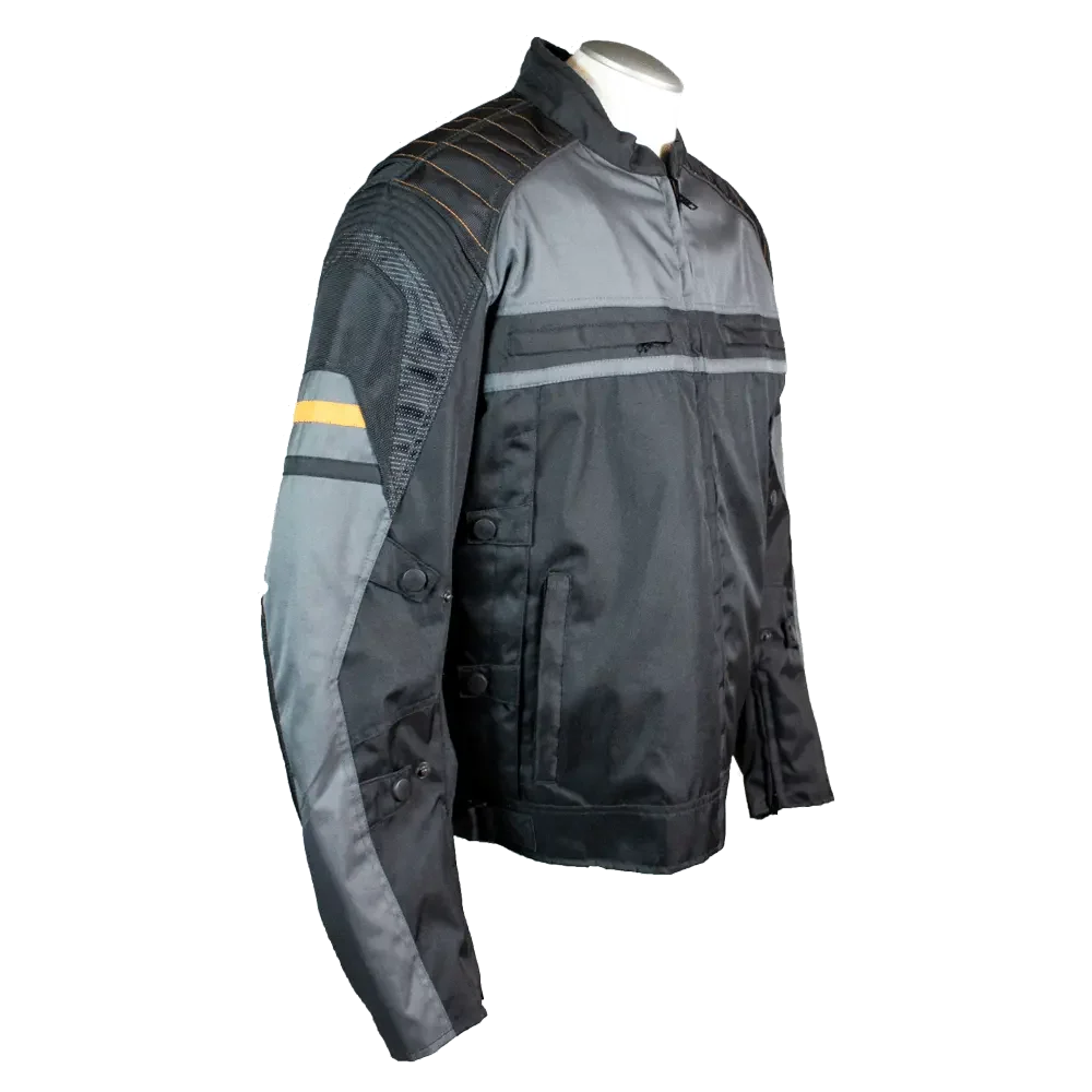 Open Road Men's Armored Textile Motorcycle Jacket - Image 3