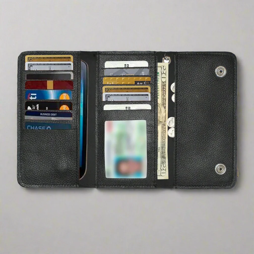 Open Road Men's Chain Trifold Leather Wallet - Image 2