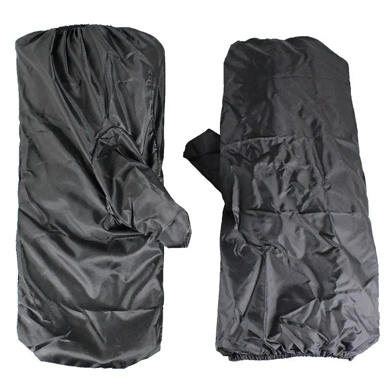 Open Road Men's Leather Motorcycle Gloves w/ Rain Cover - Image 4