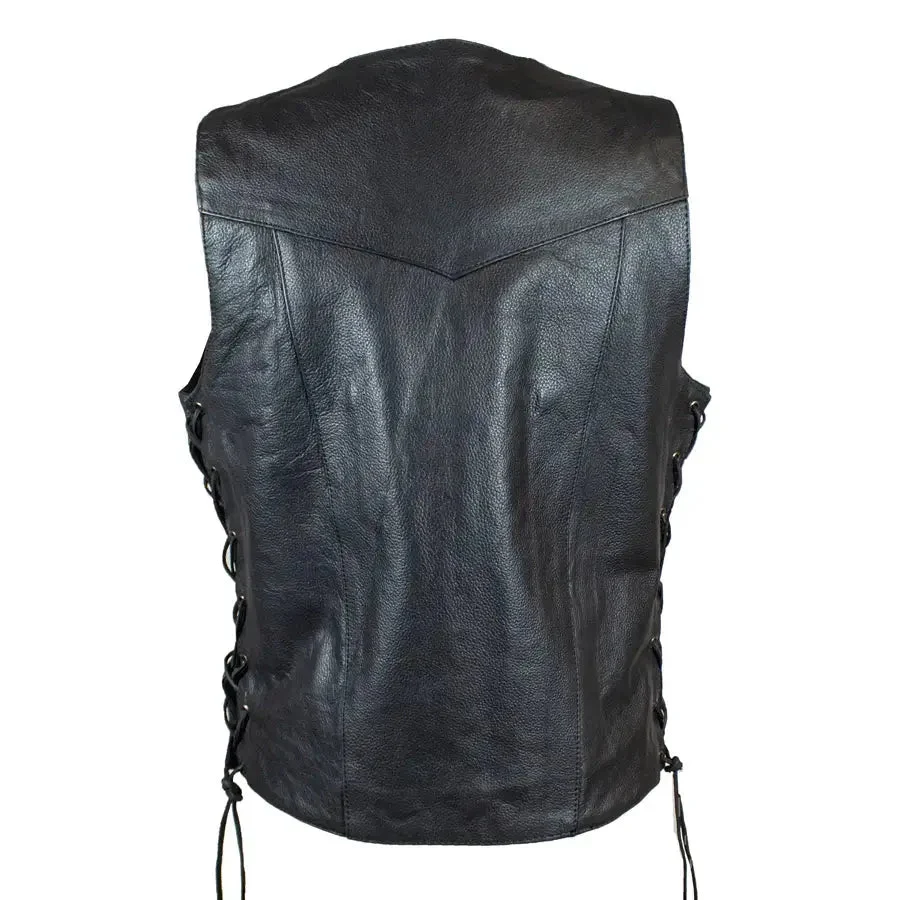 Open Road Women's Leather Vest - Image 3