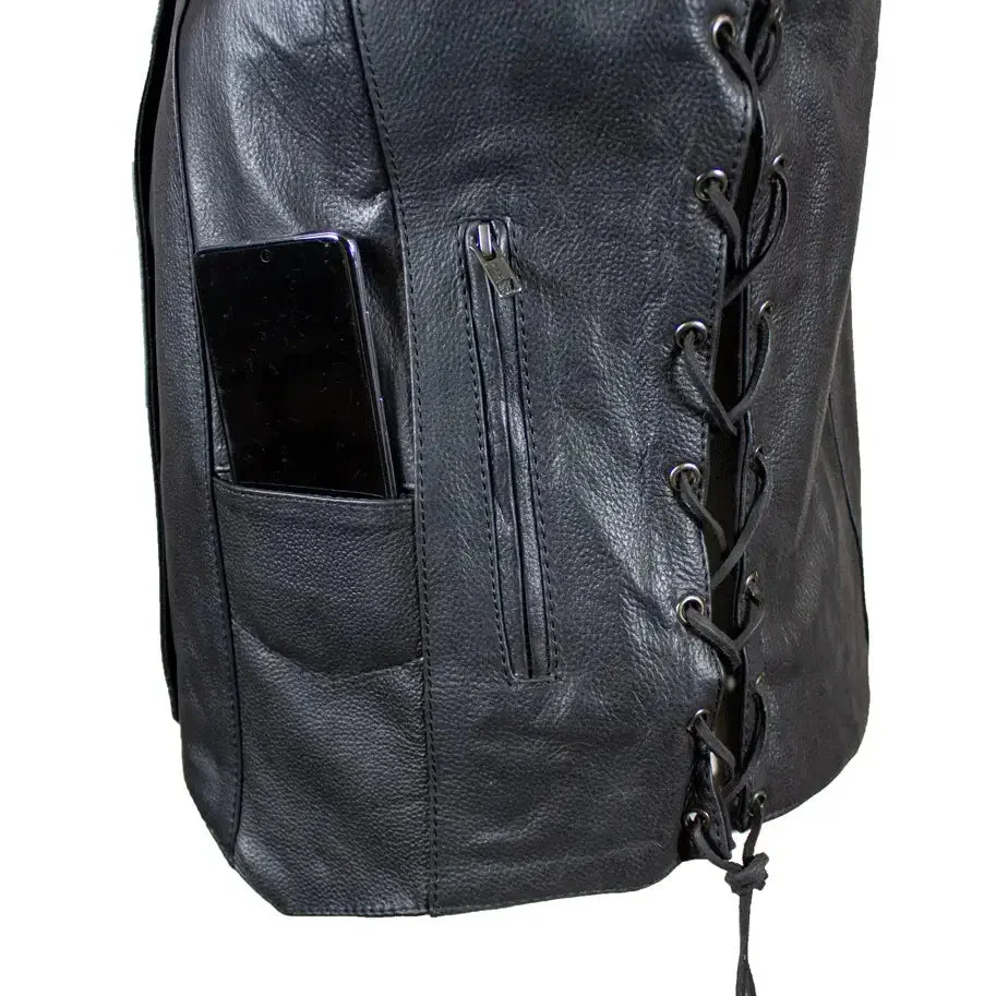 Open Road Women's Leather Vest - Image 5