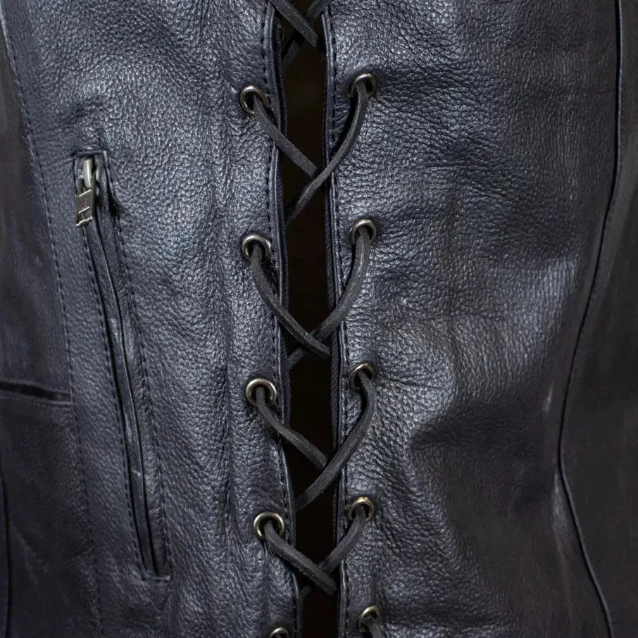 Open Road Women's Leather Vest - Image 7