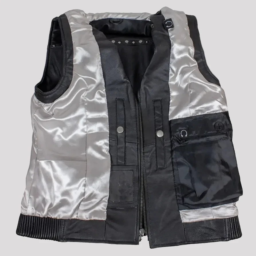 Open Road Women's Studded Leather Vest - Image 5