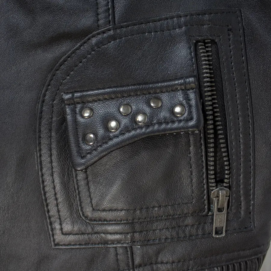 Open Road Women's Studded Leather Vest - Image 7