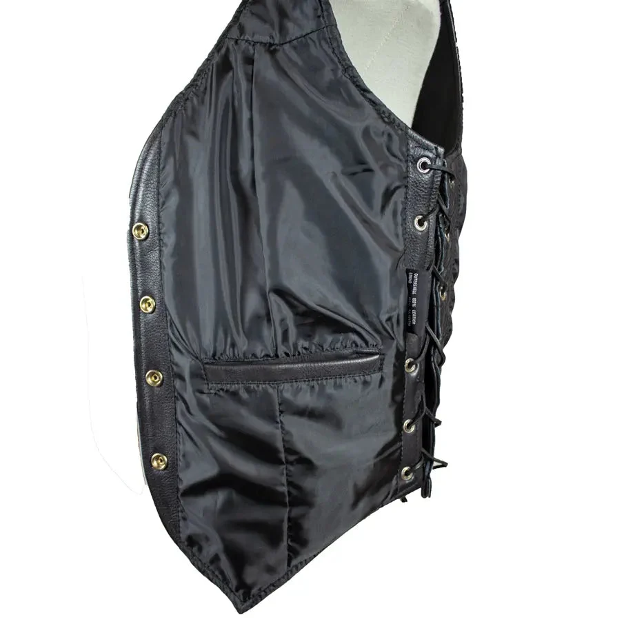 Open Road Women's Western Style Leather Vest - Image 5