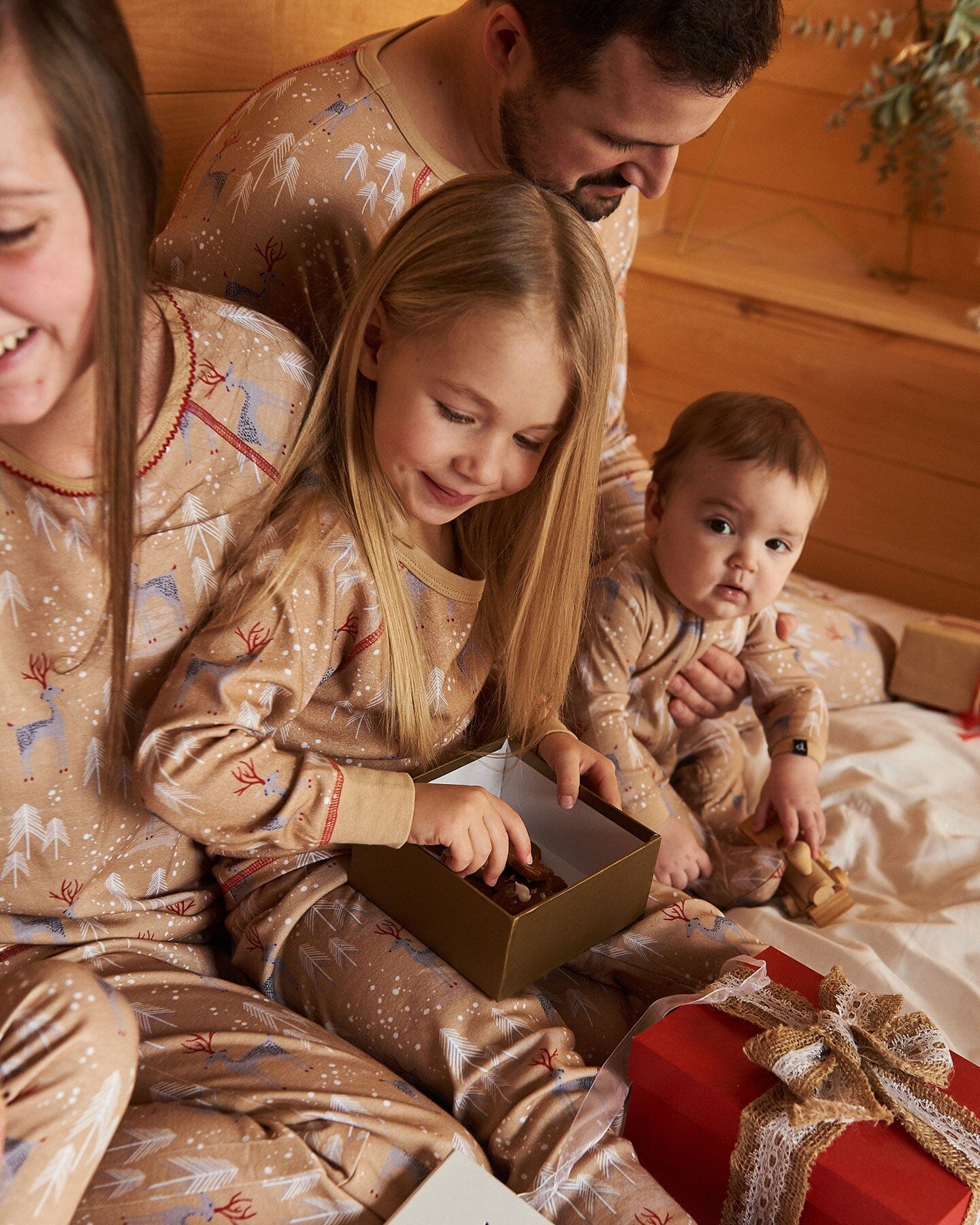 Organic Cotton Kid Two Piece Family Christmas Pajama Set - Image 2