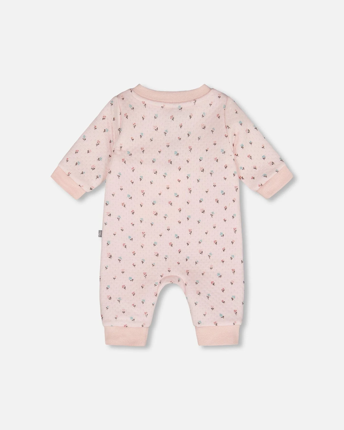 Organic Cotton One-Piece And Baby Romper Pink Mini Floral - Image 2