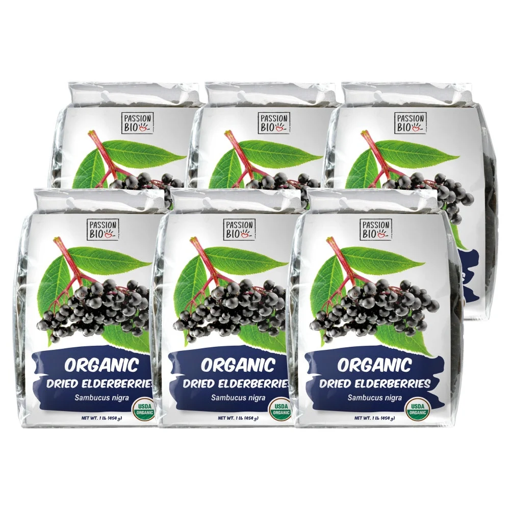 Organic Elderberries Dried 1 lb (454 g) - Image 8