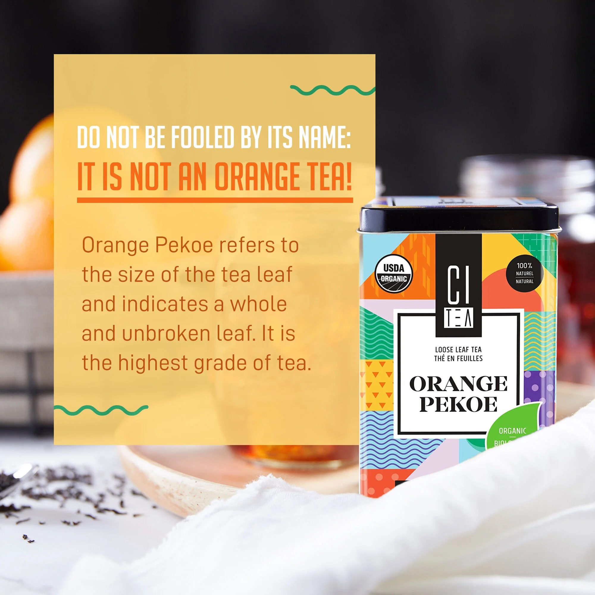 Organic Orange Pekoe Black Loose Leaf Tea - Image 3