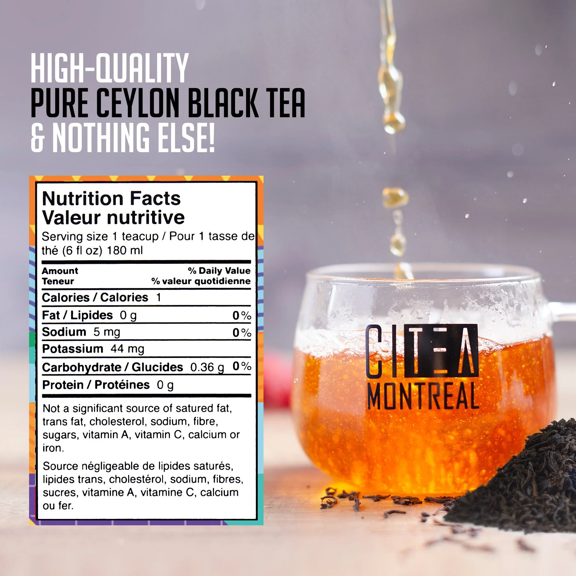 Organic Orange Pekoe Black Loose Leaf Tea with Teaball - 80g - Image 4