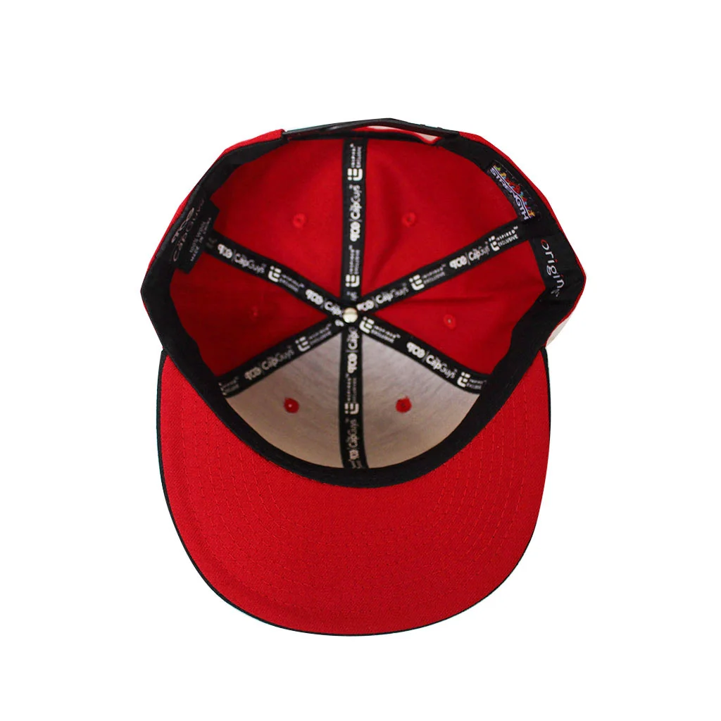 Origins - The Cap Guys TCG / Inspired Exclusives Red/Black Snapback Cap - Image 5