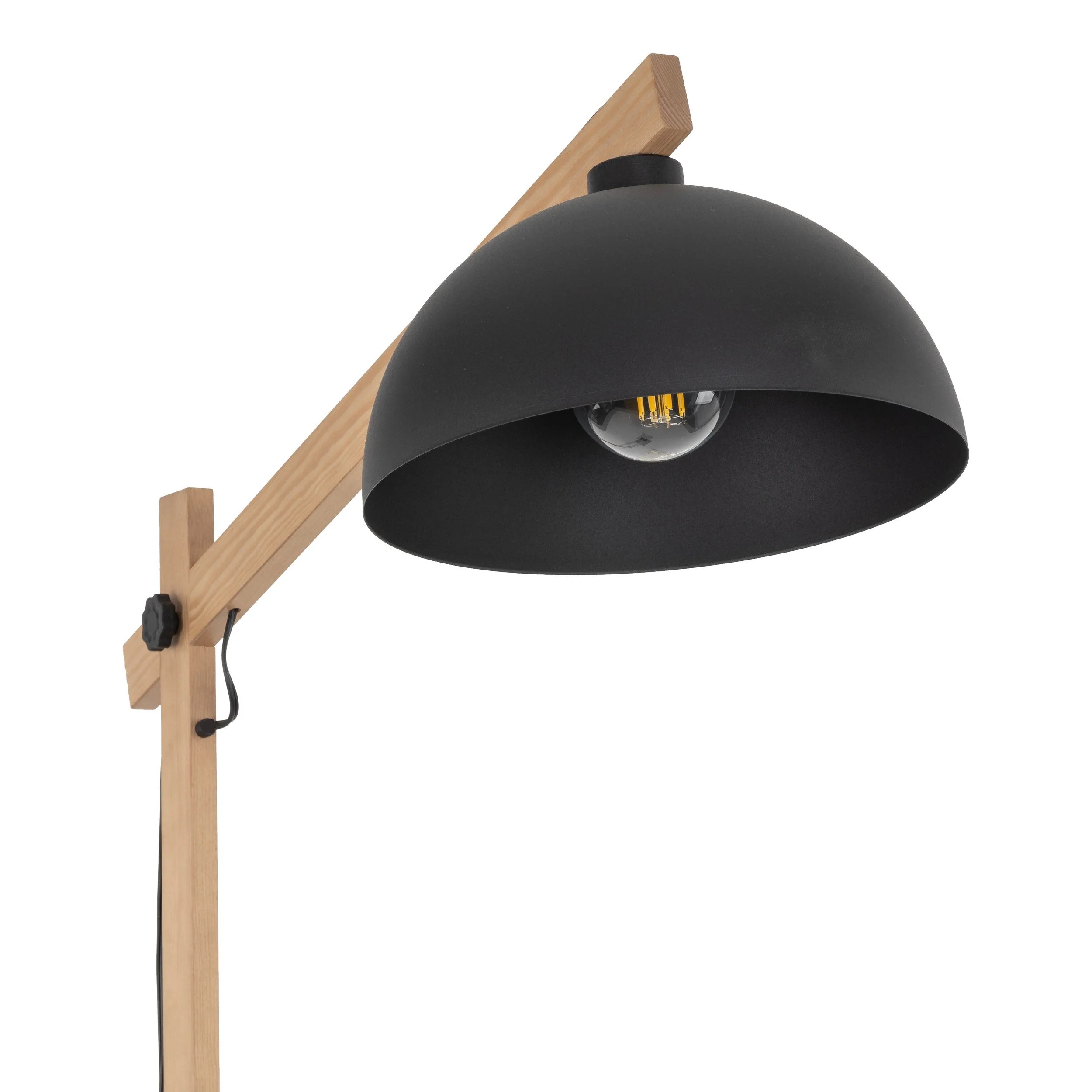 OSLO Black Scandinavian Floor Lamp for Living Room, Bedroom & Office – Modern Minimalist Lighting - Image 3