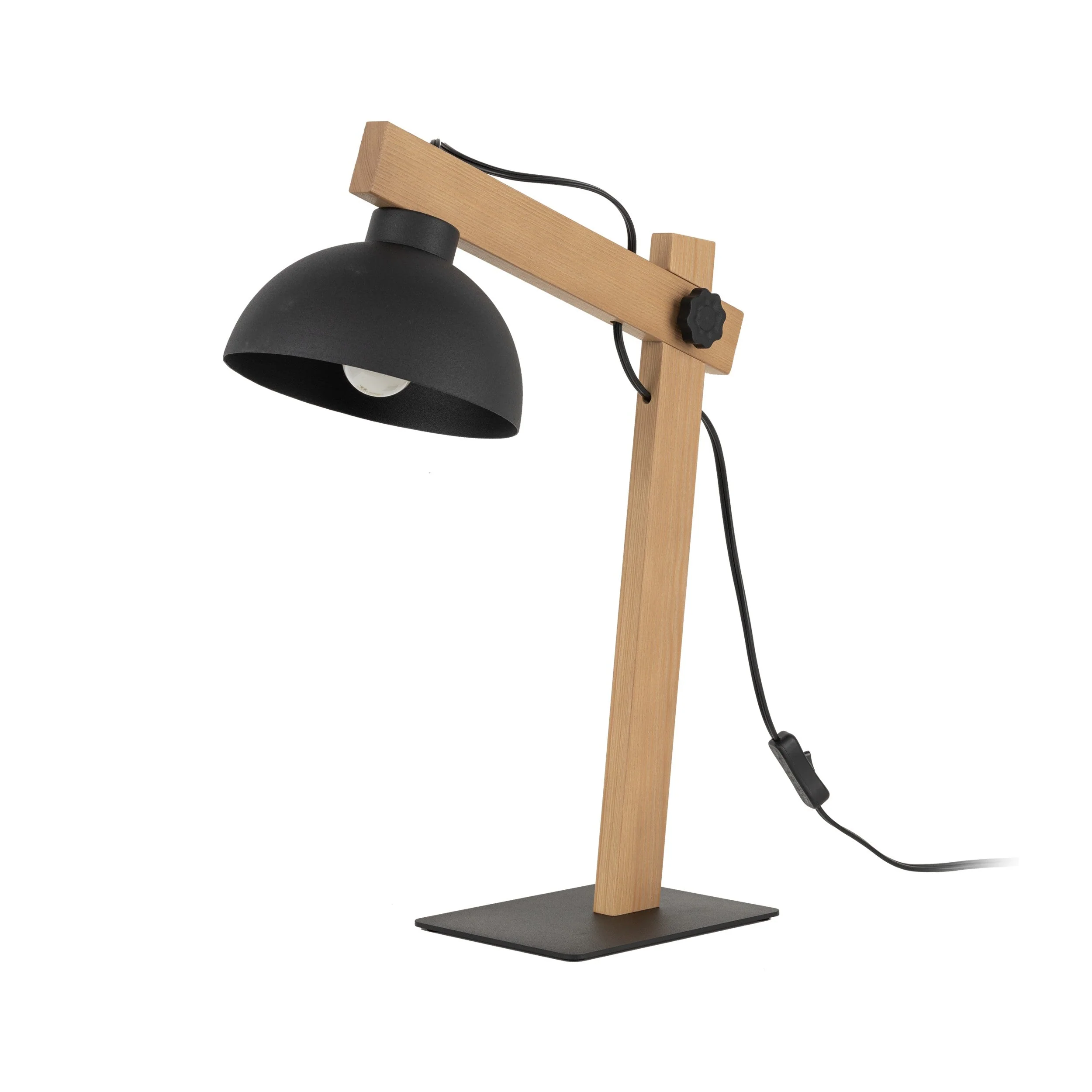 OSLO Black Scandinavian Table Lamp for Bedroom & Nightstand - Image 6