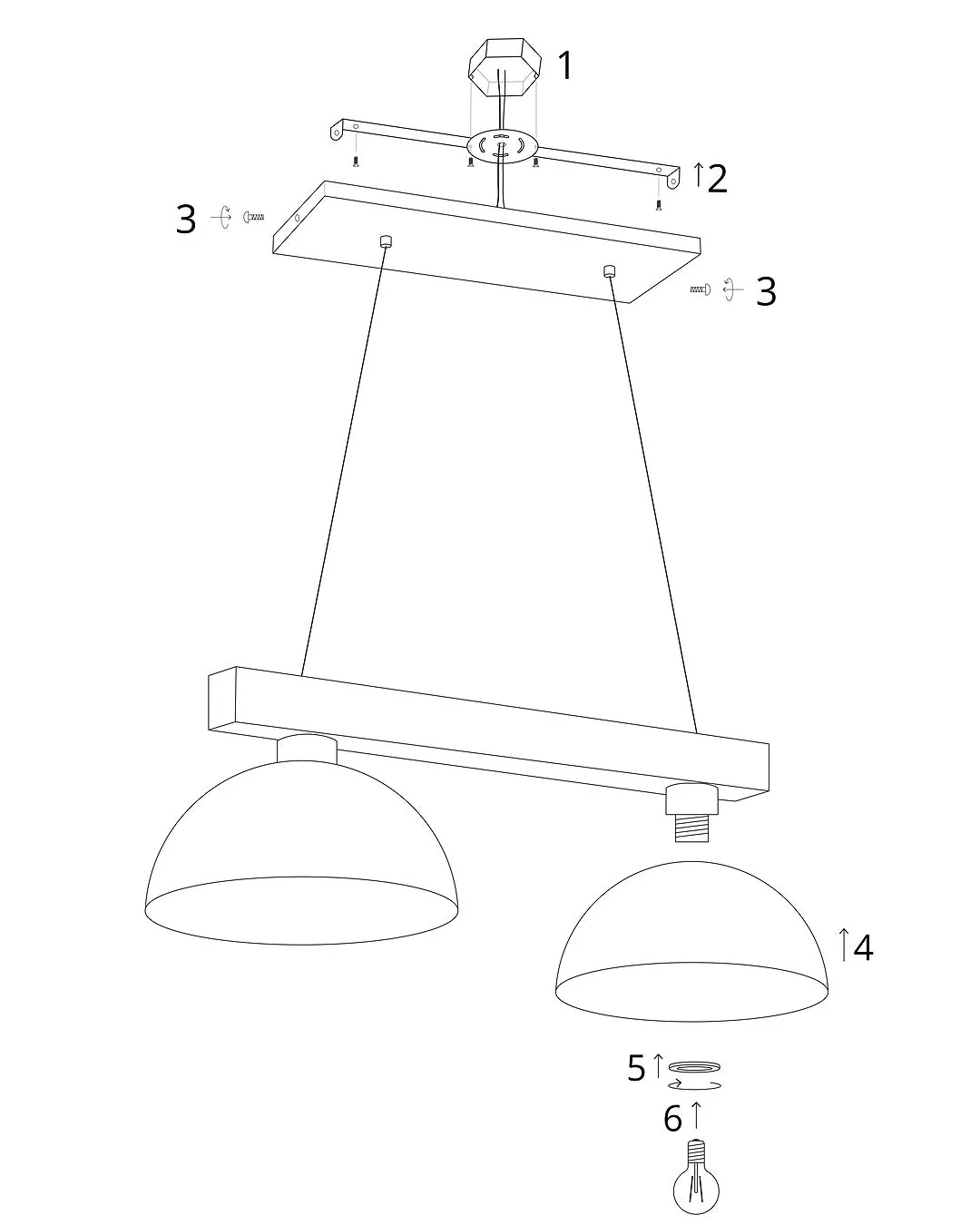 Oslo Black Scandinavian Minimalist Pendant Ceiling Light for Kitchen Island & Dining Room - Image 9