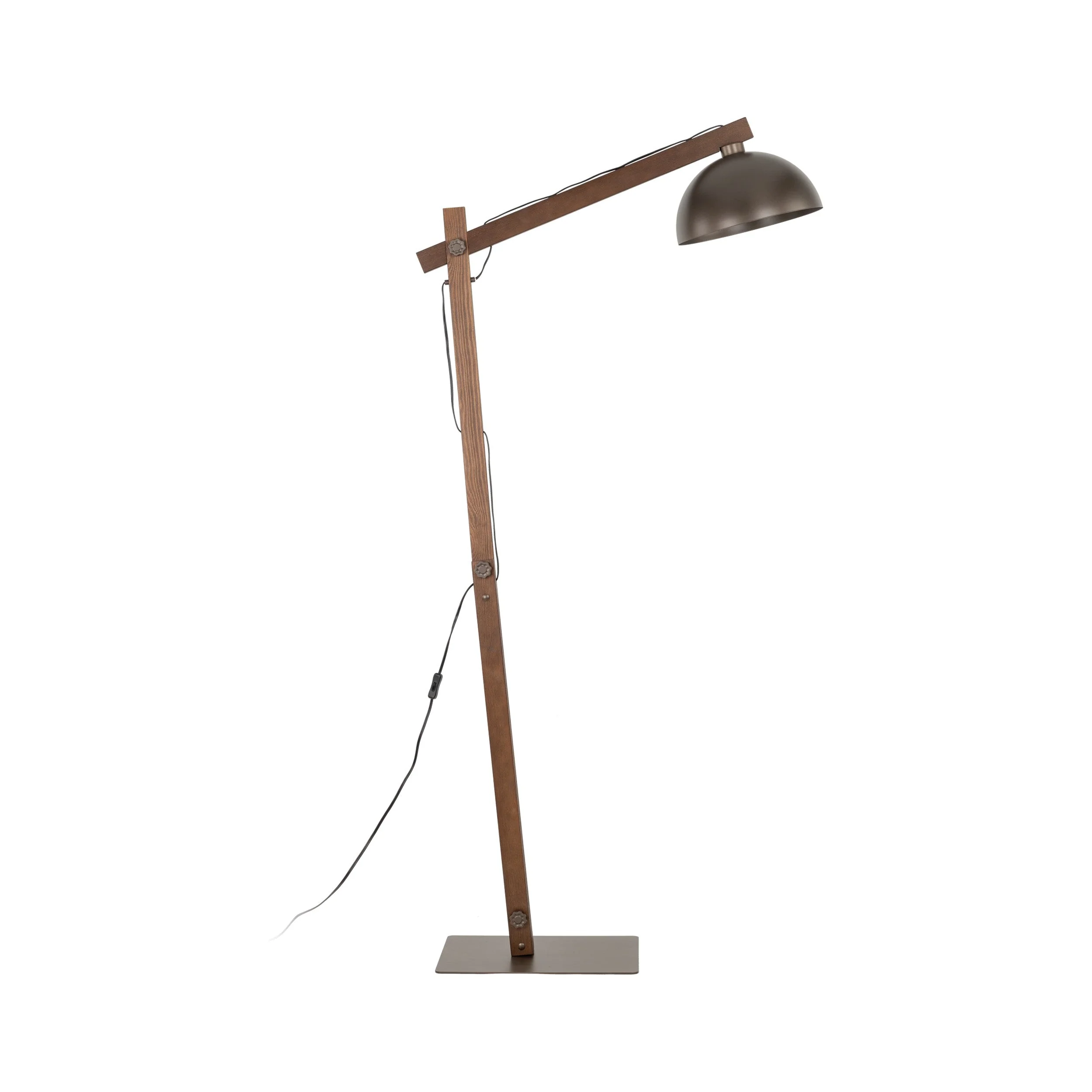 Oslo Brown Scandinavian Minimalist Floor Lamp for Living Room, Bedroom & Modern Interior Lighting - Image 2