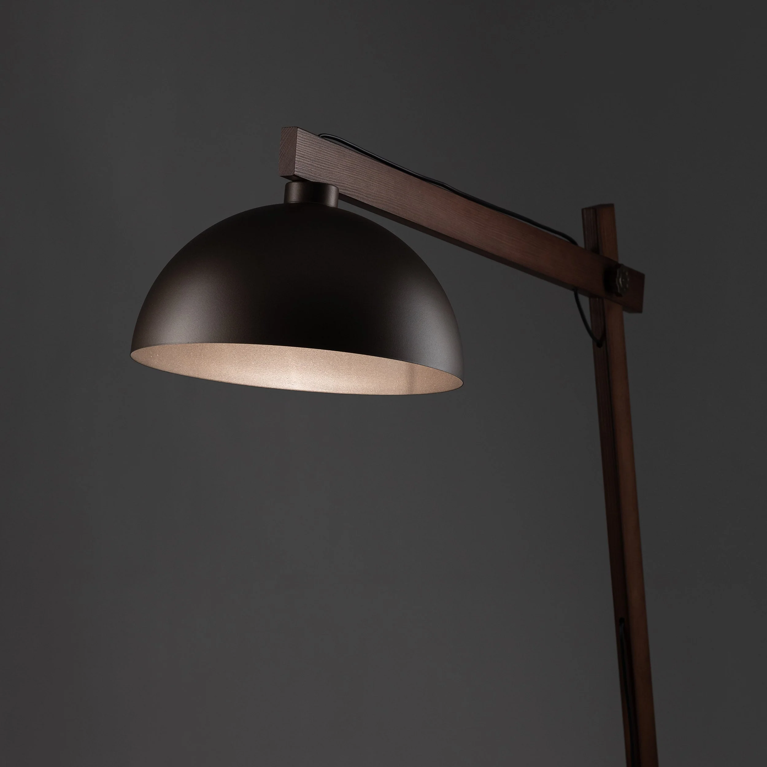 Oslo Brown Scandinavian Minimalist Floor Lamp for Living Room, Bedroom & Modern Interior Lighting - Image 4
