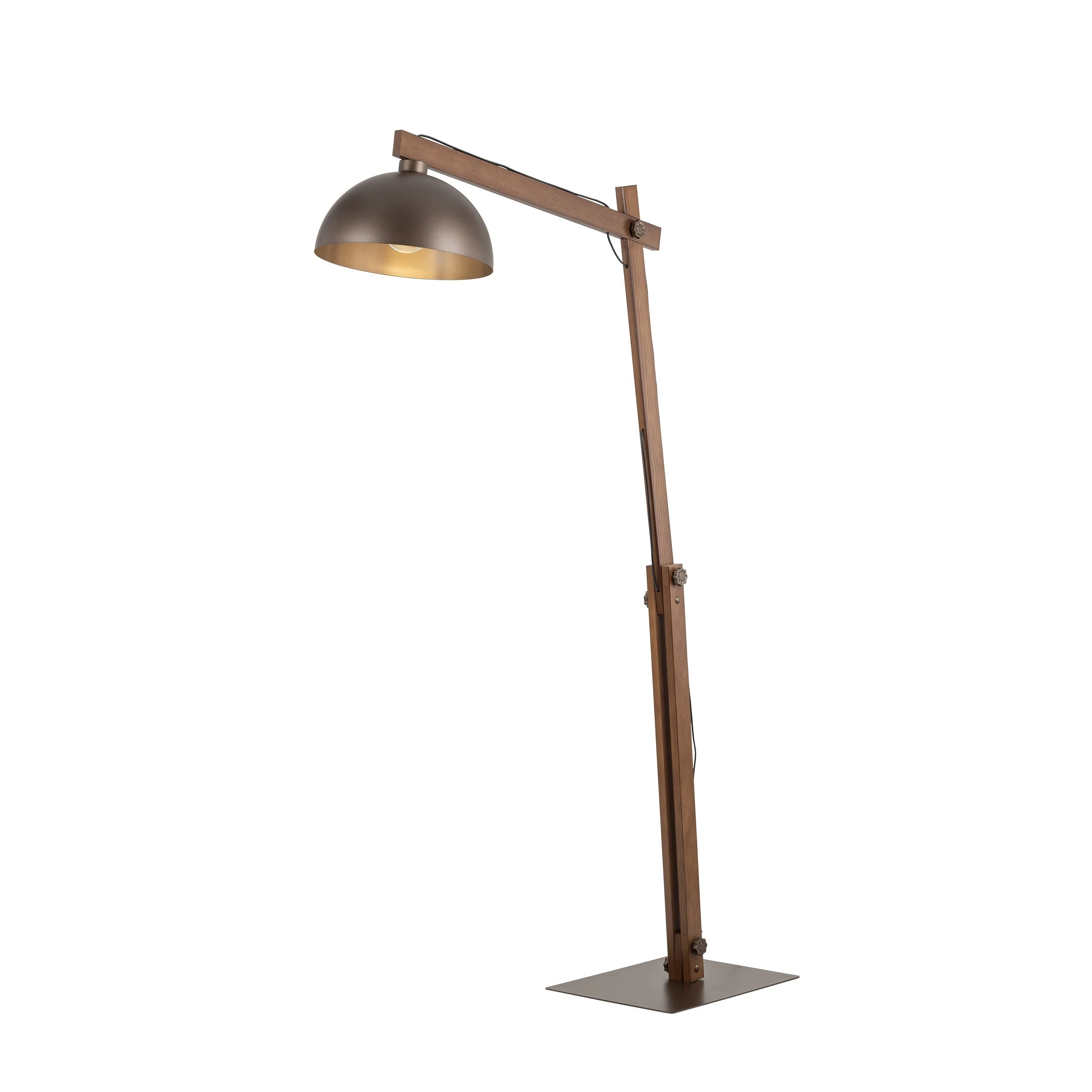 Oslo Brown Scandinavian Minimalist Floor Lamp for Living Room, Bedroom & Modern Interior Lighting - Image 5