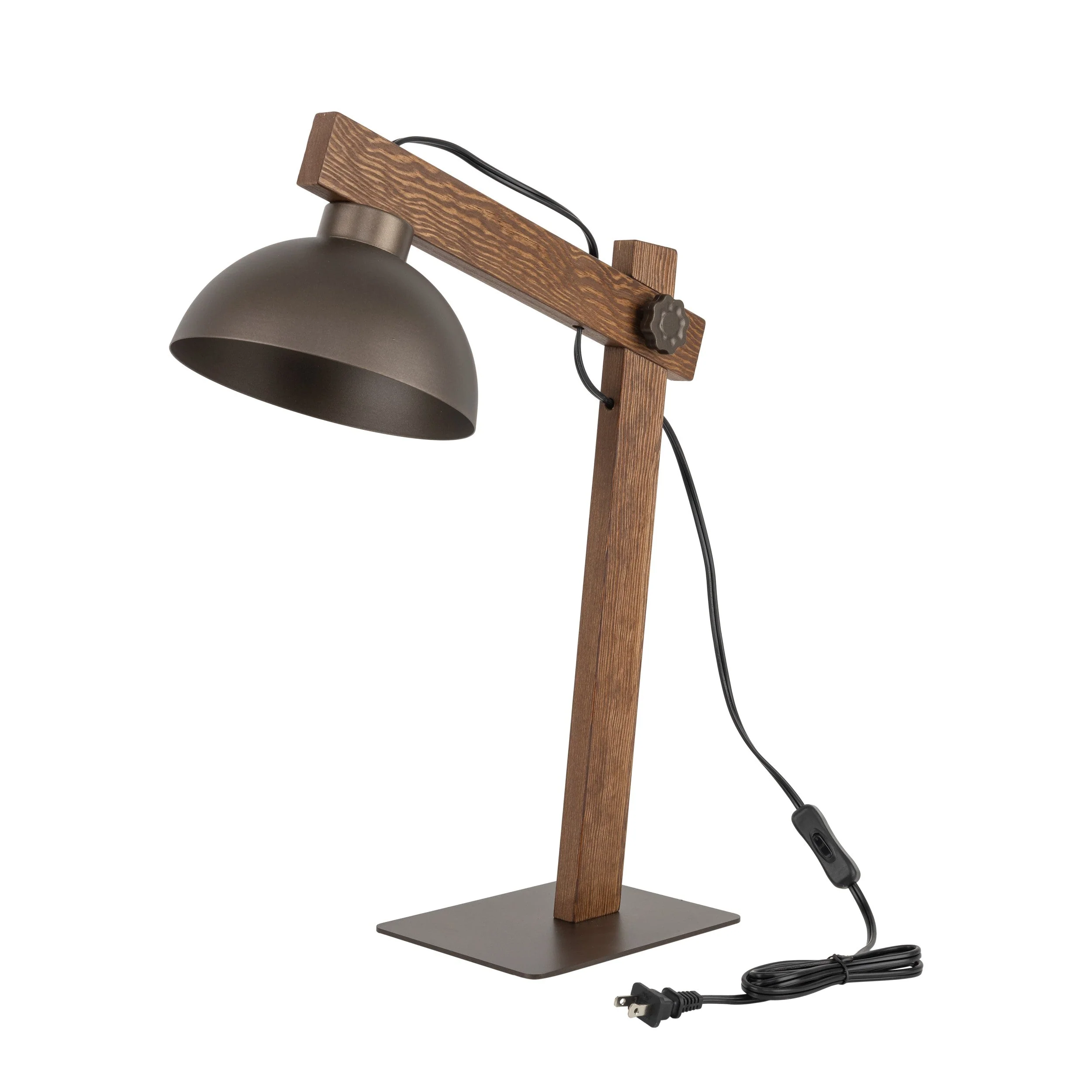 OSLO Brown Scandinavian Night Lamp - Image 6